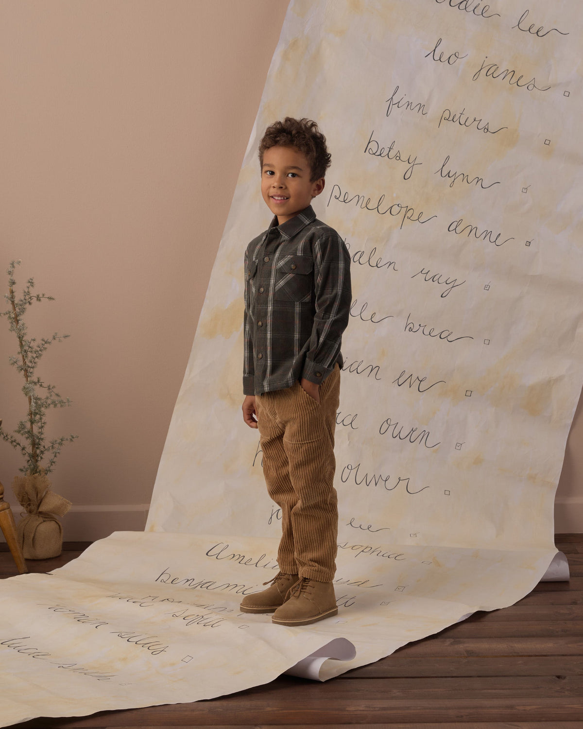 Pocketed Flannel Shirt Holiday Plaid - Rylee + Cru | Kids Clothes | Trendy Baby Clothes | Modern Infant Outfits |