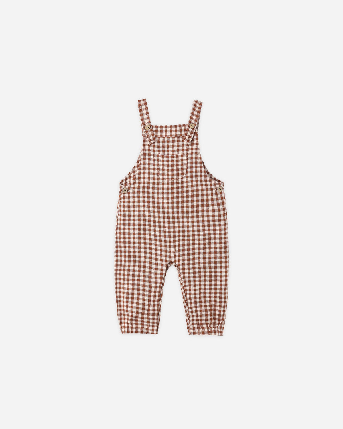 Baby Overalls Brick Check - Rylee + Cru | Kids Clothes | Trendy Baby Clothes | Modern Infant Outfits |