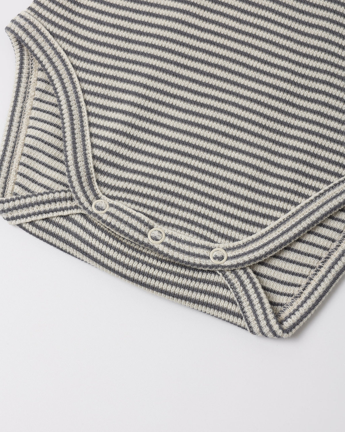 Waffle Long Sleeve Bodysuit Midnight Microstripe - Rylee + Cru | Kids Clothes | Trendy Baby Clothes | Modern Infant Outfits |