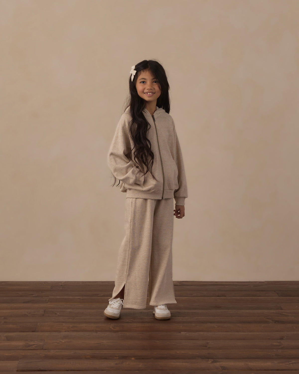 Hailey Sweatpant Heathered Ash - Rylee + Cru | Kids Clothes | Trendy Baby Clothes | Modern Infant Outfits |