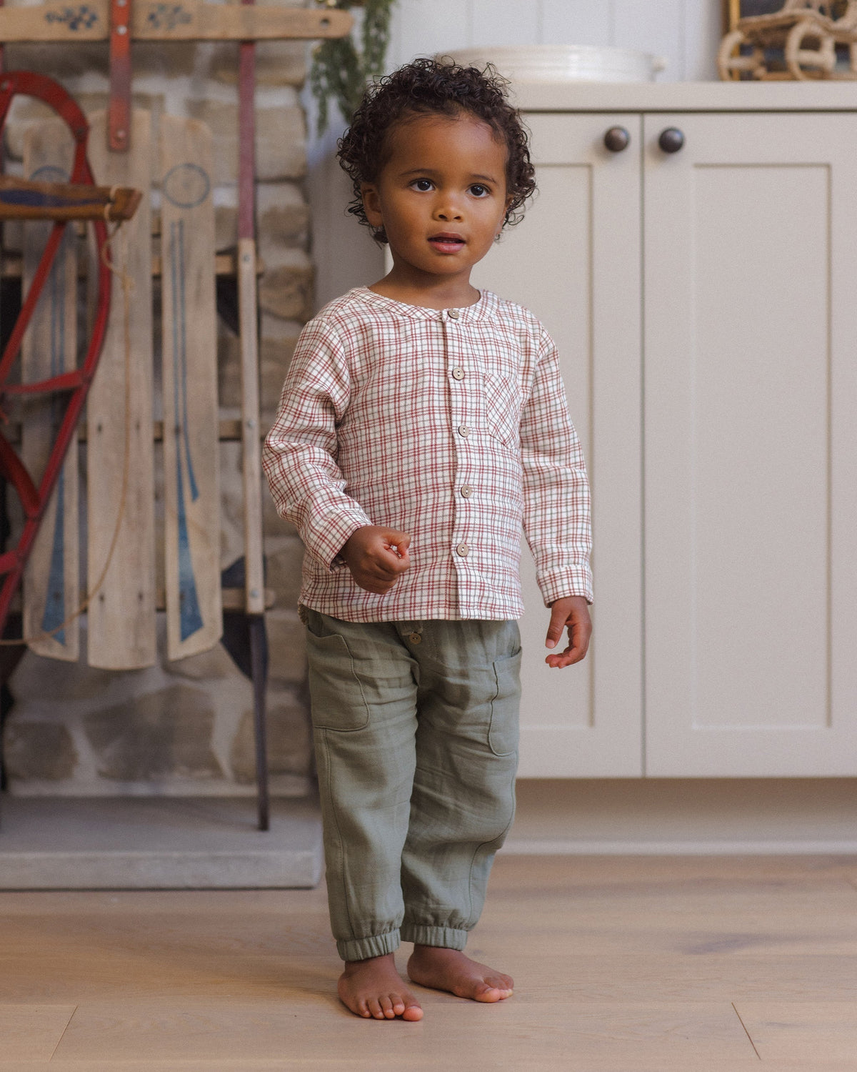 Milo Shirt Christmas Plaid - Rylee + Cru | Kids Clothes | Trendy Baby Clothes | Modern Infant Outfits |