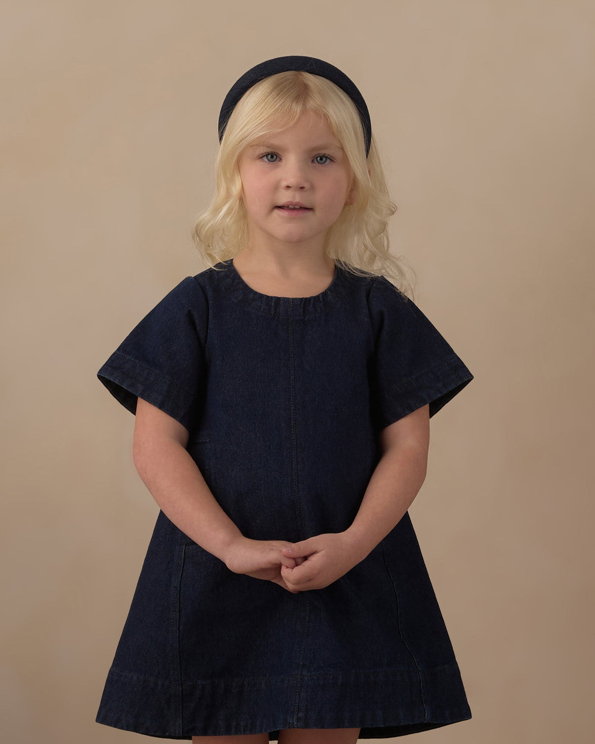 Savannah Dress Dark Indigo - Rylee + Cru | Kids Clothes | Trendy Baby Clothes | Modern Infant Outfits |
