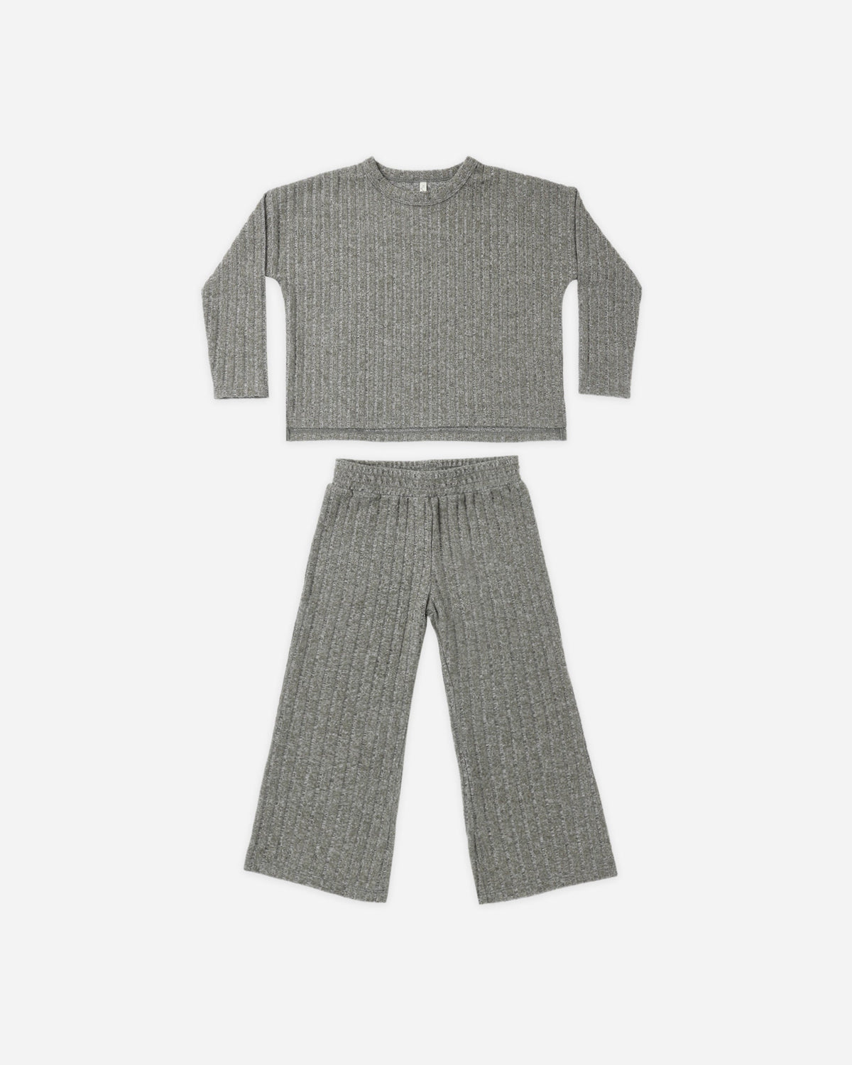 Cozy Rib Knit Set Evergreen - Rylee + Cru | Kids Clothes | Trendy Baby Clothes | Modern Infant Outfits |