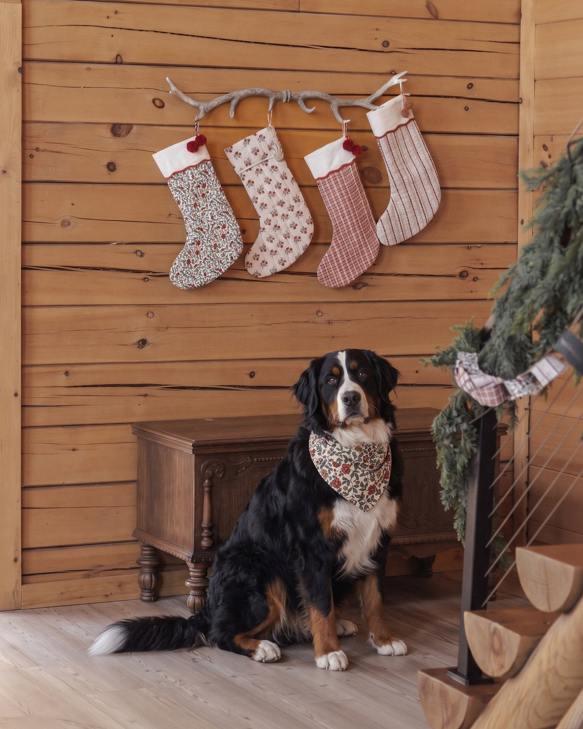 Noel Stocking Holiday Floral - Rylee + Cru | Kids Clothes | Trendy Baby Clothes | Modern Infant Outfits |