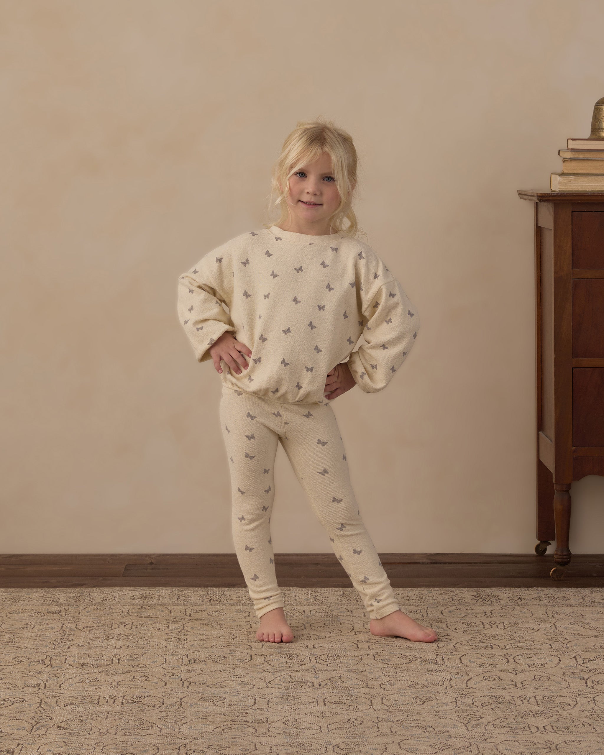 Spongey Knit Set Butterfly Ditsy - Rylee + Cru | Kids Clothes | Trendy Baby Clothes | Modern Infant Outfits |