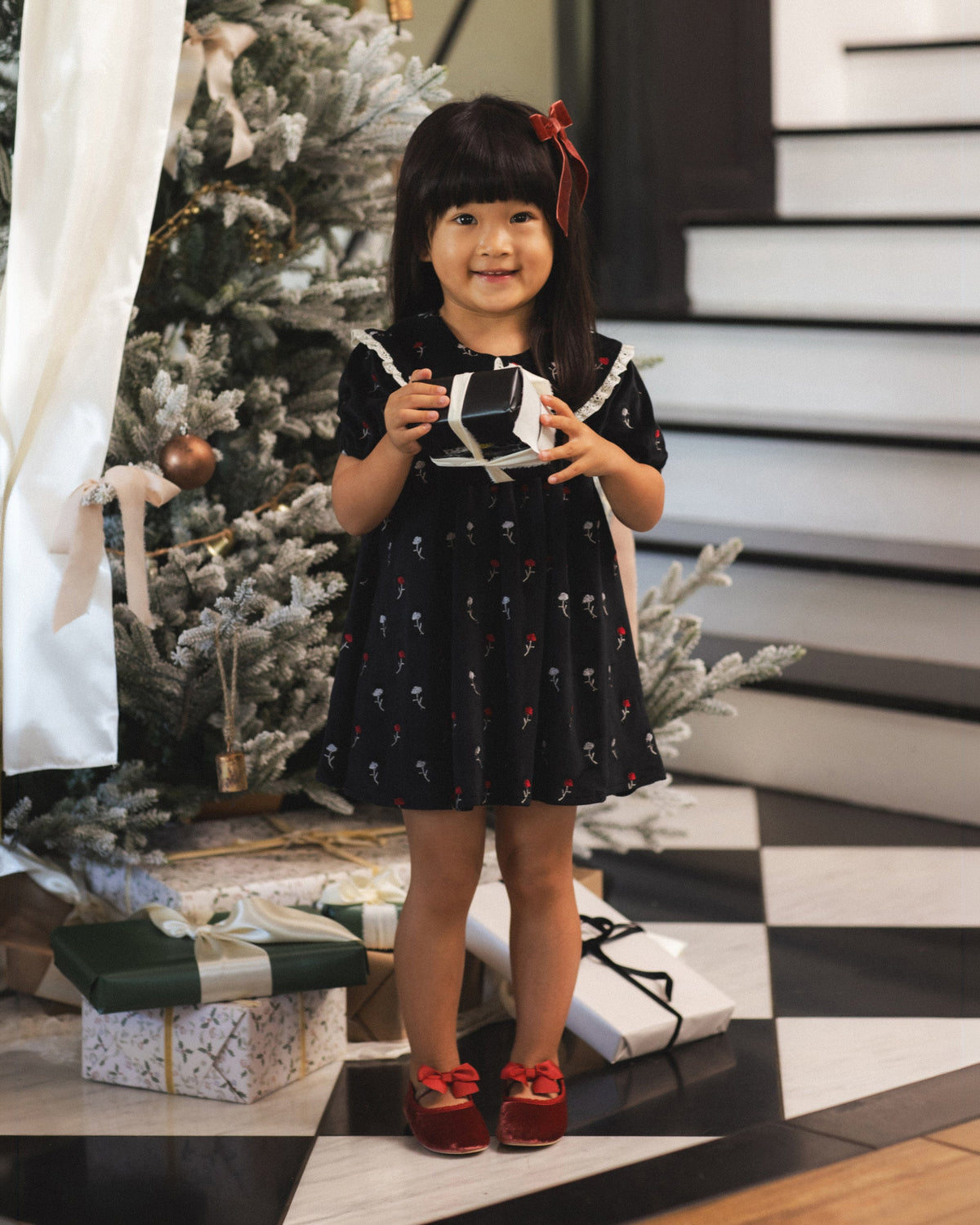 Janette Dress Winter Ditsy