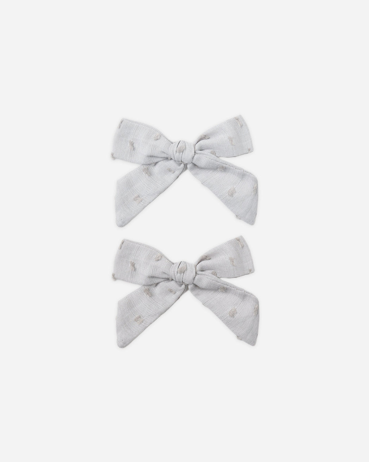 Bows, Set of 2 Dusty Blue - Rylee + Cru | Kids Clothes | Trendy Baby Clothes | Modern Infant Outfits |