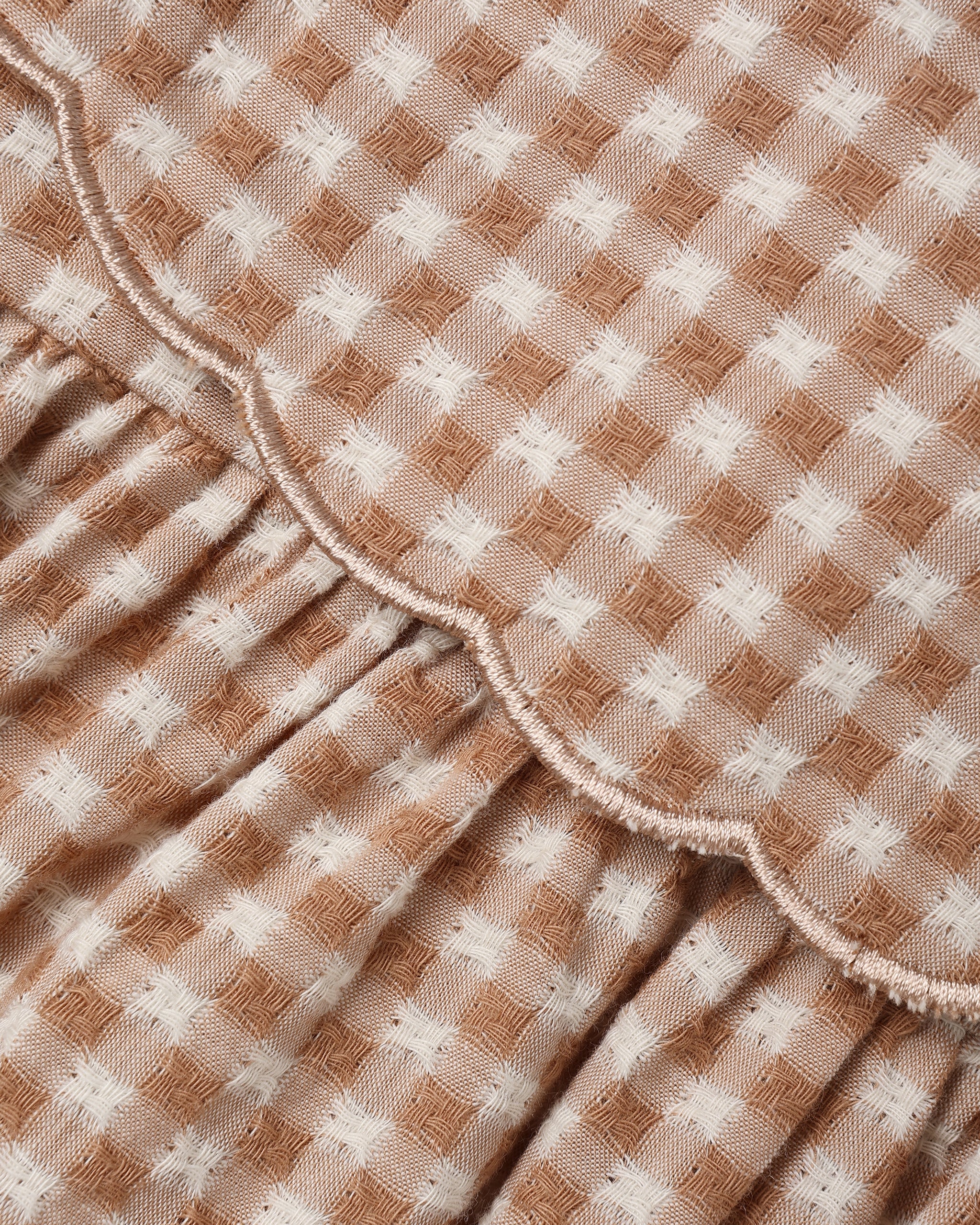Collette Mini Dress Fawn Gingham - Rylee + Cru | Kids Clothes | Trendy Baby Clothes | Modern Infant Outfits |