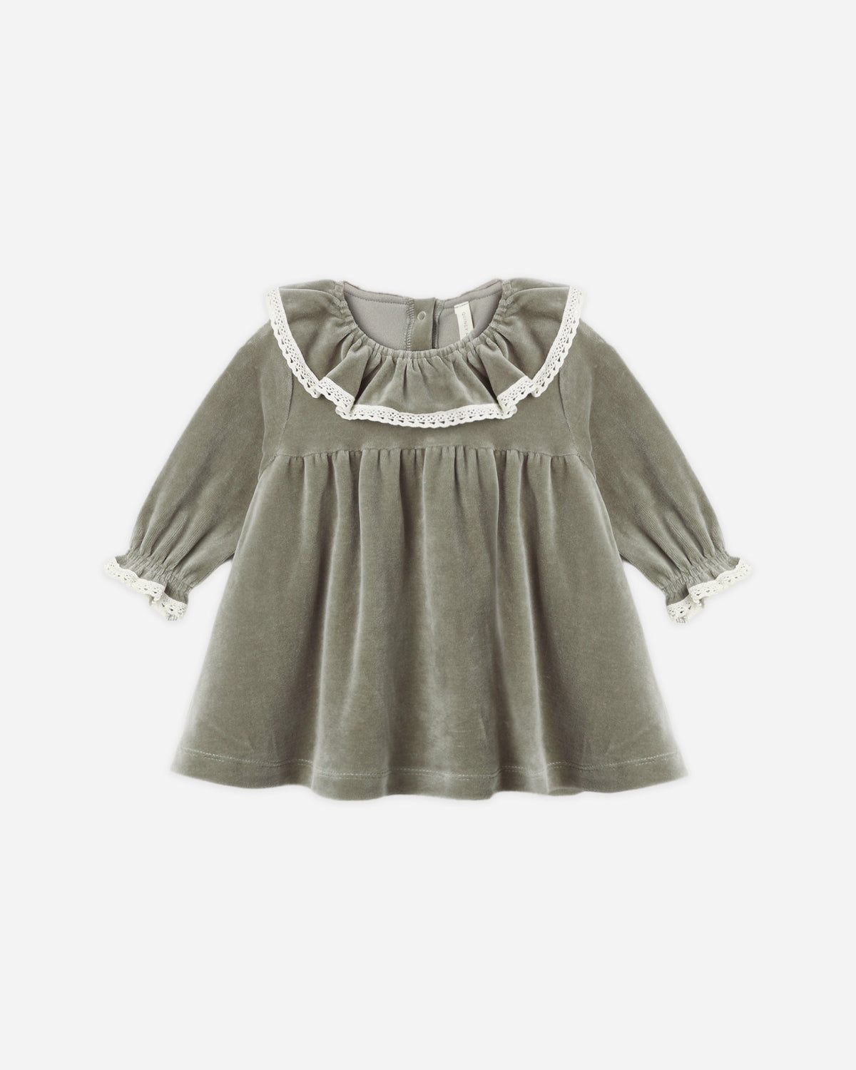 Velour Baby Dress Spruce - Rylee + Cru | Kids Clothes | Trendy Baby Clothes | Modern Infant Outfits |
