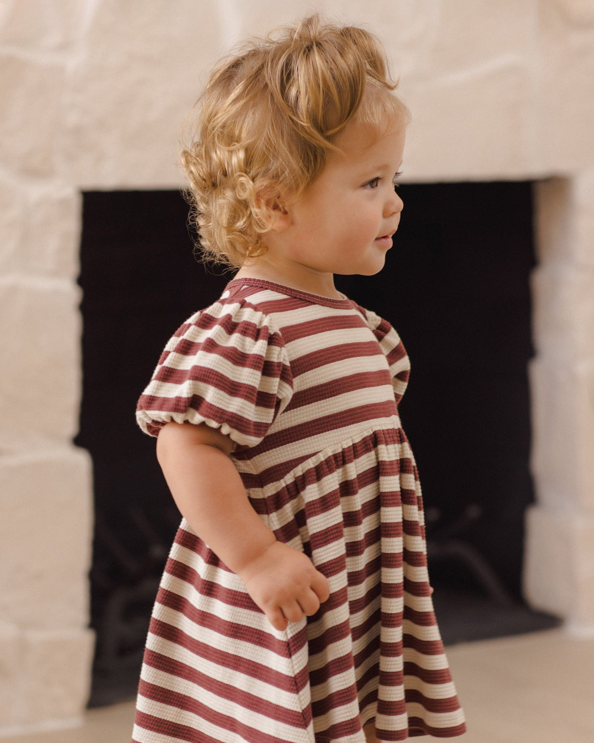 Darla Dress Black Cherry Stripe - Rylee + Cru | Kids Clothes | Trendy Baby Clothes | Modern Infant Outfits |
