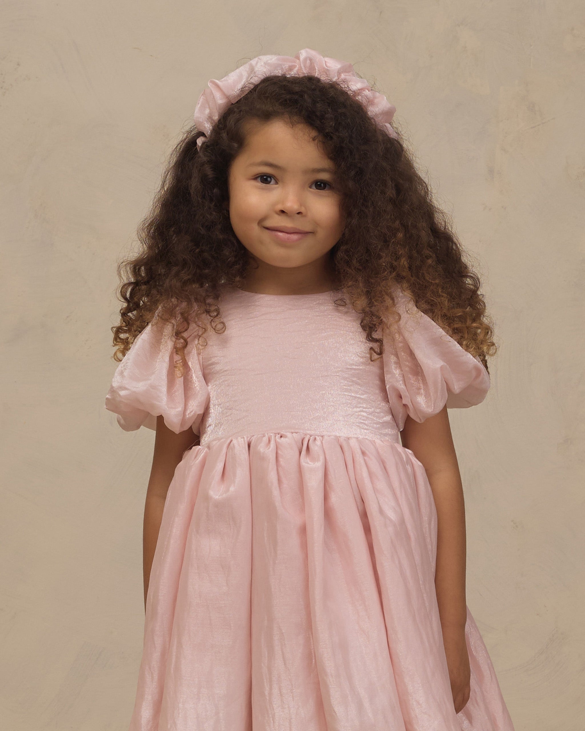Gathered Headband Rose Shimmer - Rylee + Cru | Kids Clothes | Trendy Baby Clothes | Modern Infant Outfits |
