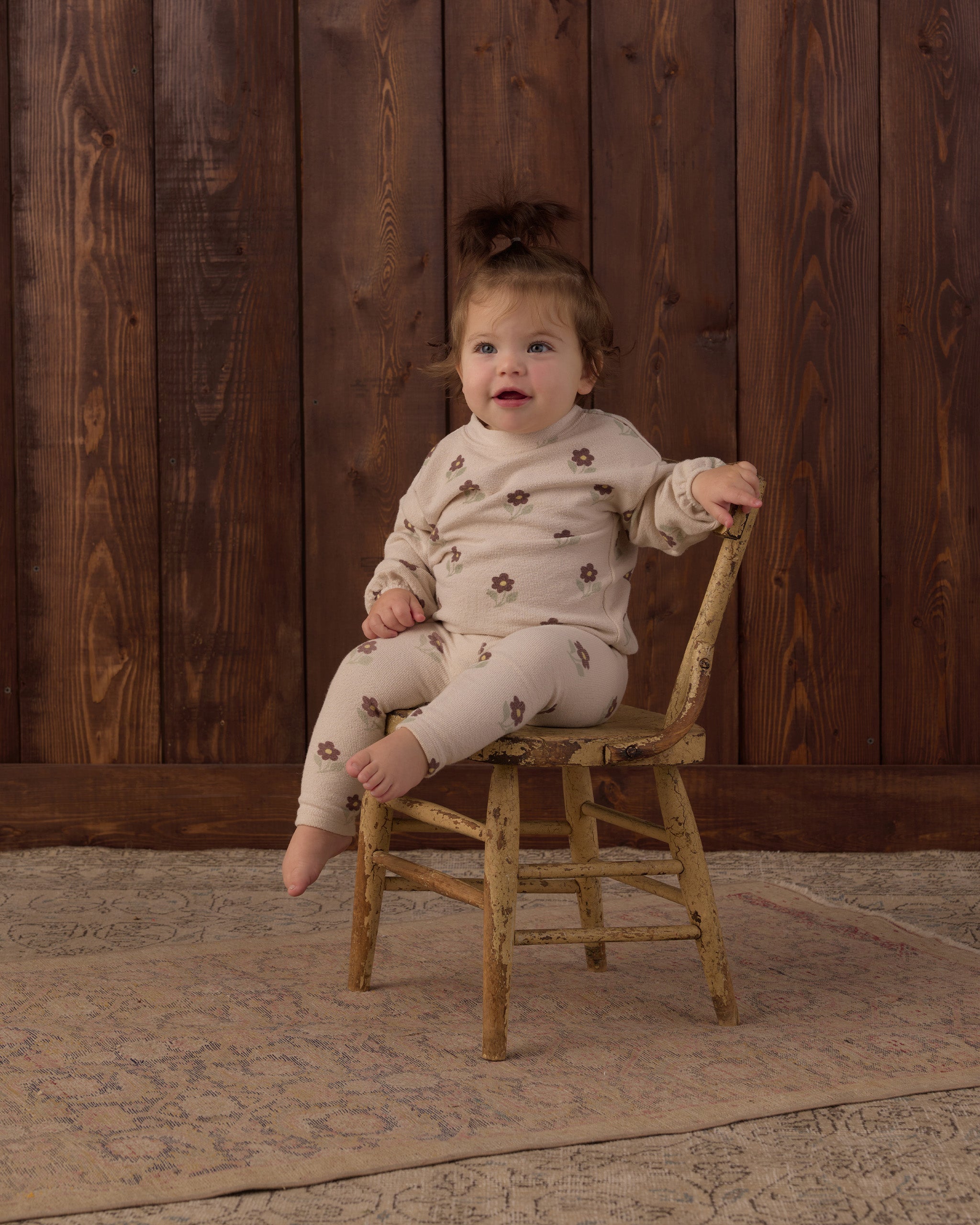 Spongey Knit Set Petal Daisy - Rylee + Cru | Kids Clothes | Trendy Baby Clothes | Modern Infant Outfits |