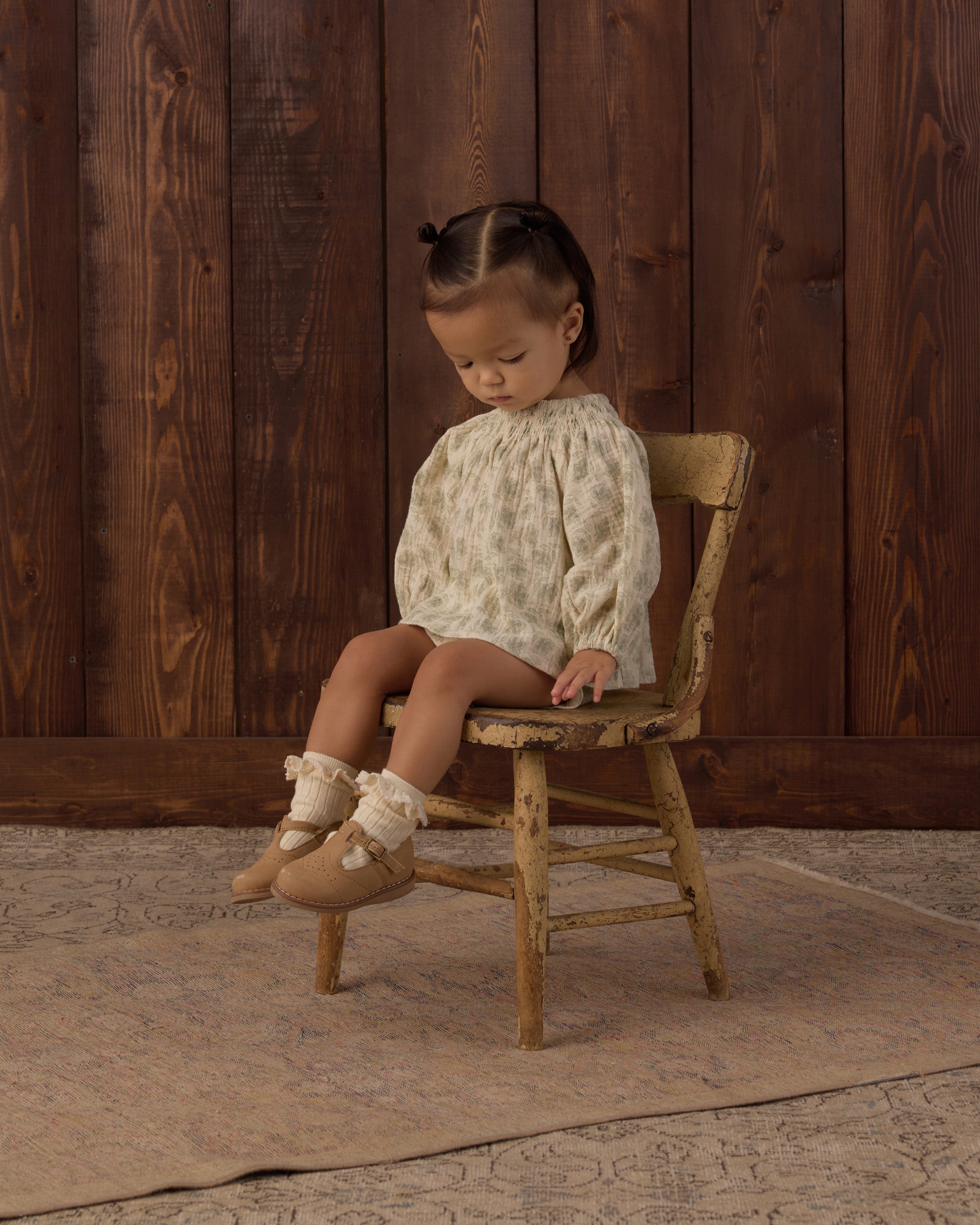 Quincy Set Green Iris - Rylee + Cru | Kids Clothes | Trendy Baby Clothes | Modern Infant Outfits |