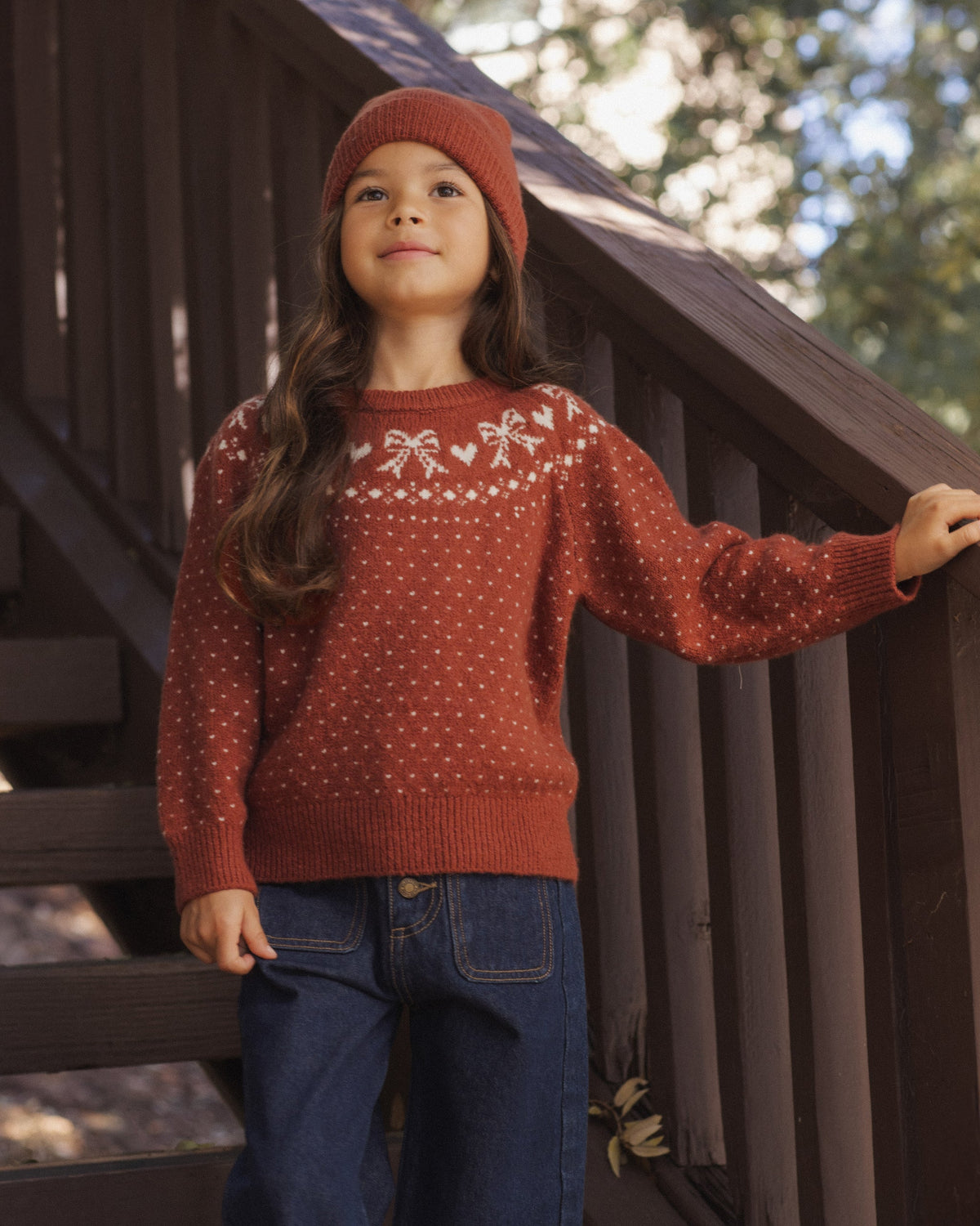 Fair Isle Sweater Ruby - Rylee + Cru | Kids Clothes | Trendy Baby Clothes | Modern Infant Outfits |