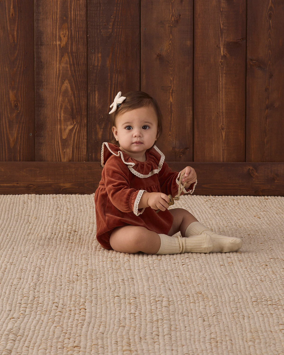 Wendy Romper Redwood - Rylee + Cru | Kids Clothes | Trendy Baby Clothes | Modern Infant Outfits |