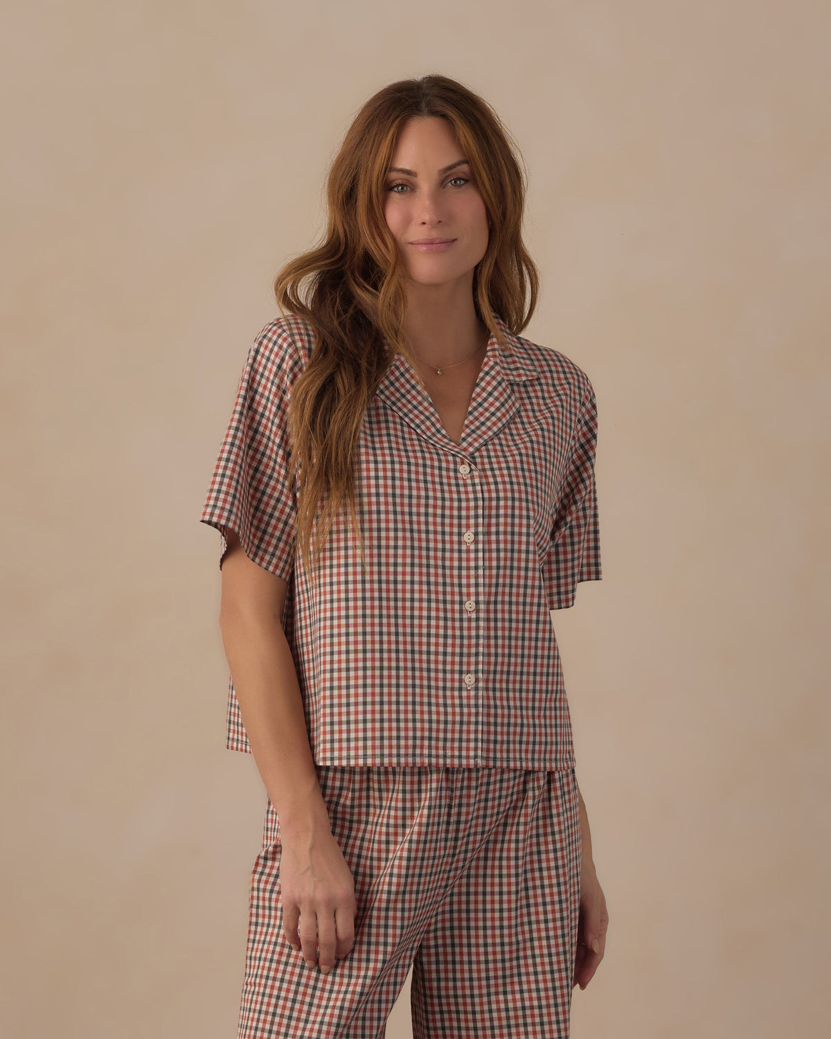 Women's Woven Pajama Set Holiday Gingham - Rylee + Cru | Kids Clothes | Trendy Baby Clothes | Modern Infant Outfits |