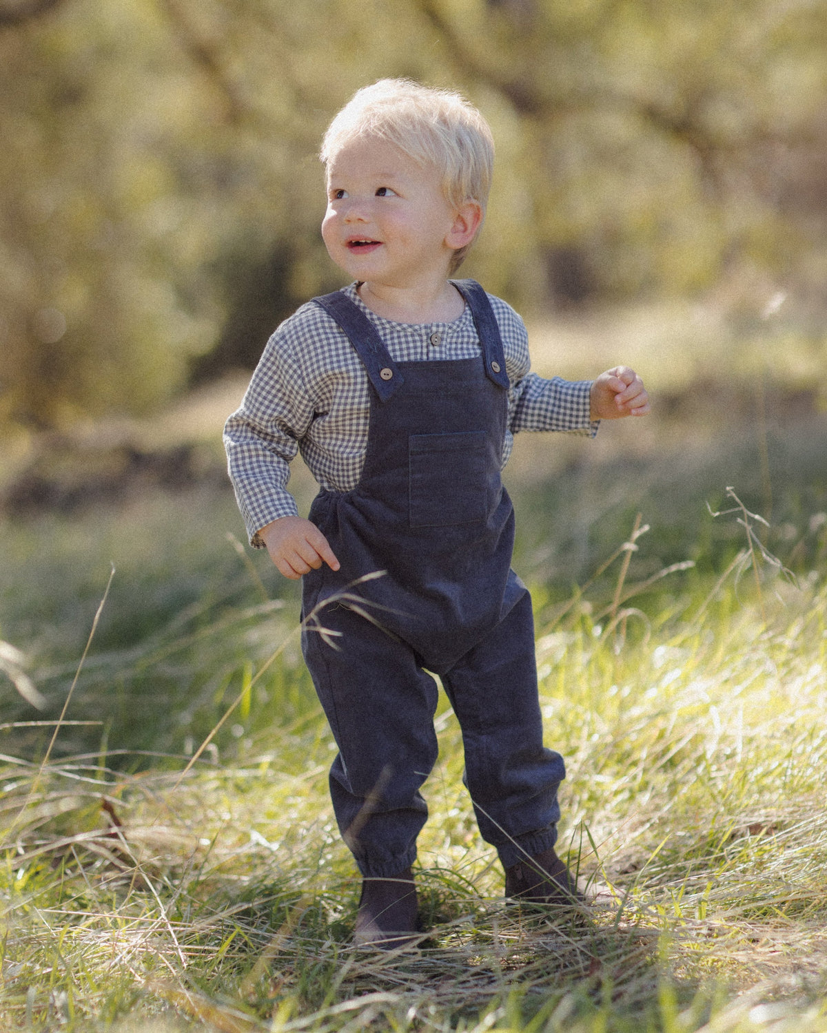 Rory Shirt Midnight Gingham - Rylee + Cru | Kids Clothes | Trendy Baby Clothes | Modern Infant Outfits |