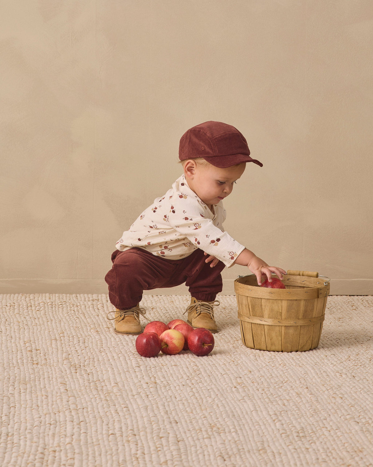 Baby Cap Black Cherry - Rylee + Cru | Kids Clothes | Trendy Baby Clothes | Modern Infant Outfits |
