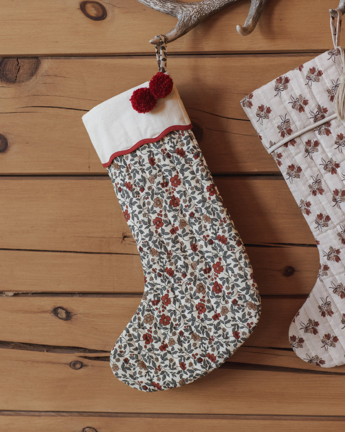 Noel Stocking Holiday Floral - Rylee + Cru | Kids Clothes | Trendy Baby Clothes | Modern Infant Outfits |