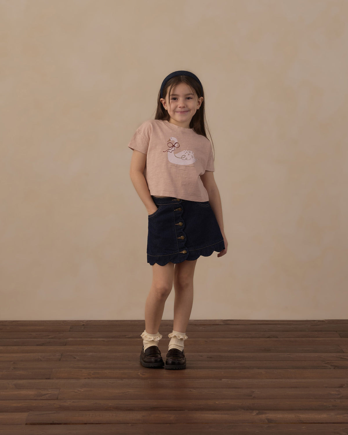 Boxy Tee Swan - Rylee + Cru | Kids Clothes | Trendy Baby Clothes | Modern Infant Outfits |