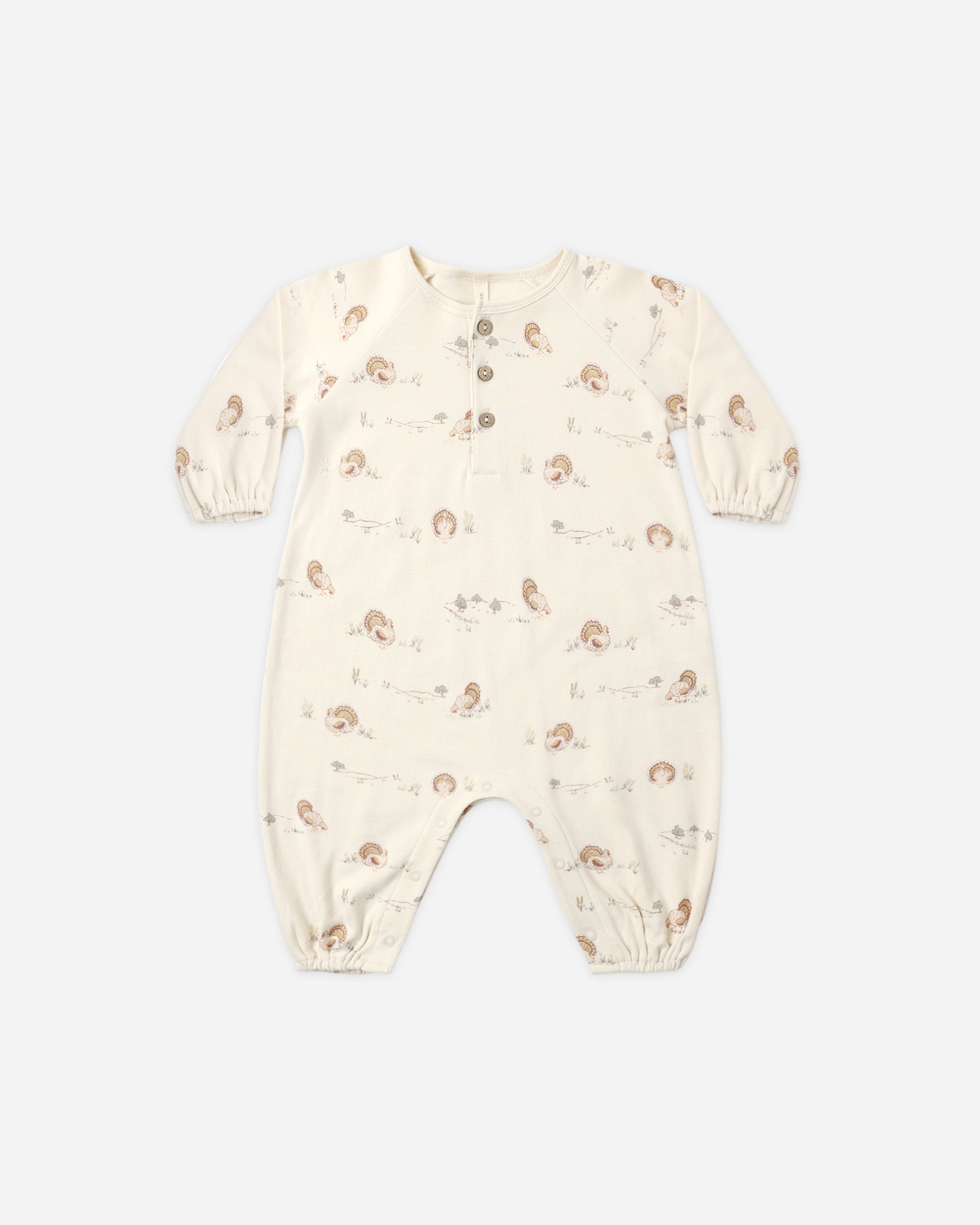 Henley Bubble Jumpsuit Turkey - Rylee + Cru | Kids Clothes | Trendy Baby Clothes | Modern Infant Outfits |