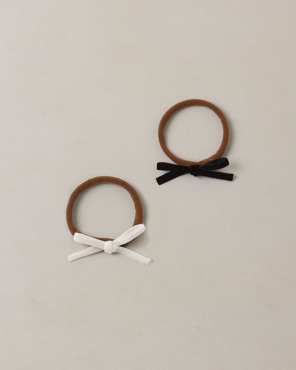 Baby Bow Headbands Black, Ivory