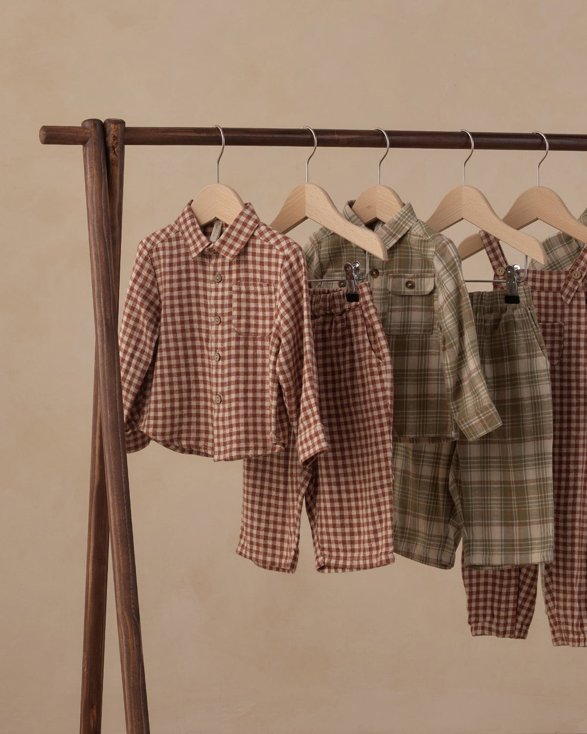 Palmer Pant Brick Check - Rylee + Cru | Kids Clothes | Trendy Baby Clothes | Modern Infant Outfits |