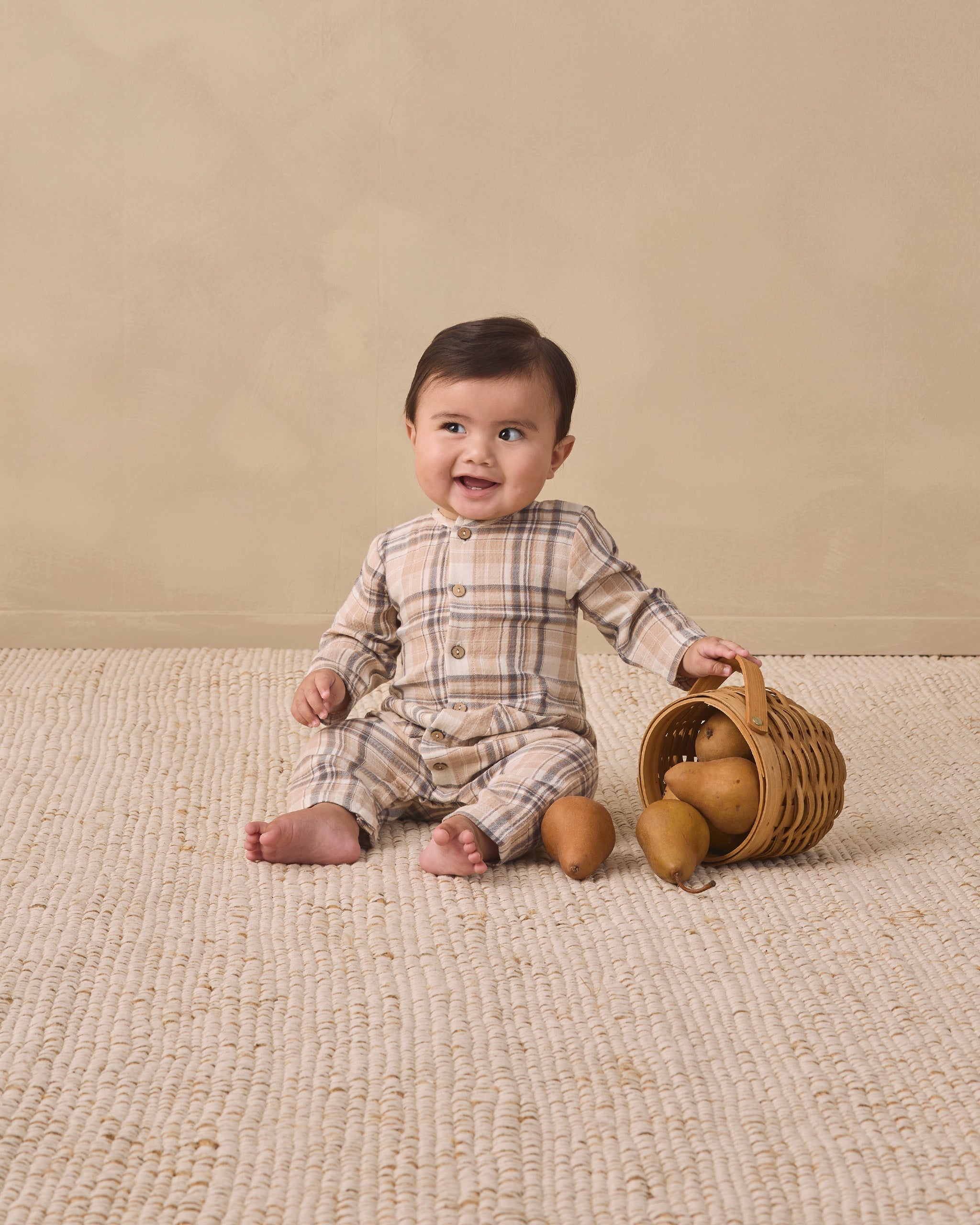 Pocketed Woven Jumpsuit Fall Plaid - Rylee + Cru | Kids Clothes | Trendy Baby Clothes | Modern Infant Outfits |