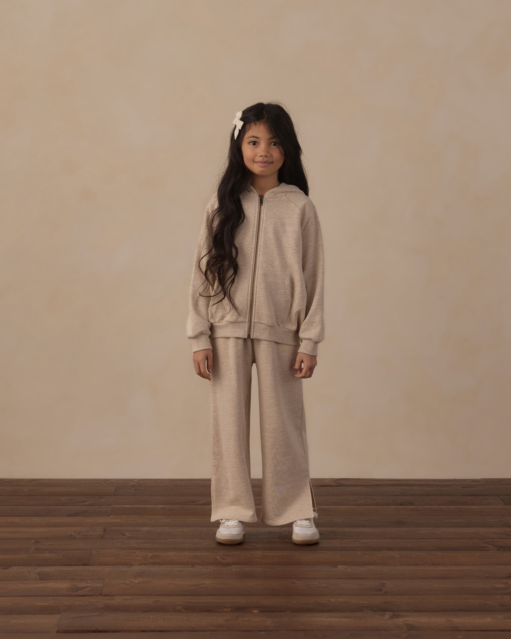 Hailey Sweatpant Heathered Ash - Rylee + Cru | Kids Clothes | Trendy Baby Clothes | Modern Infant Outfits |