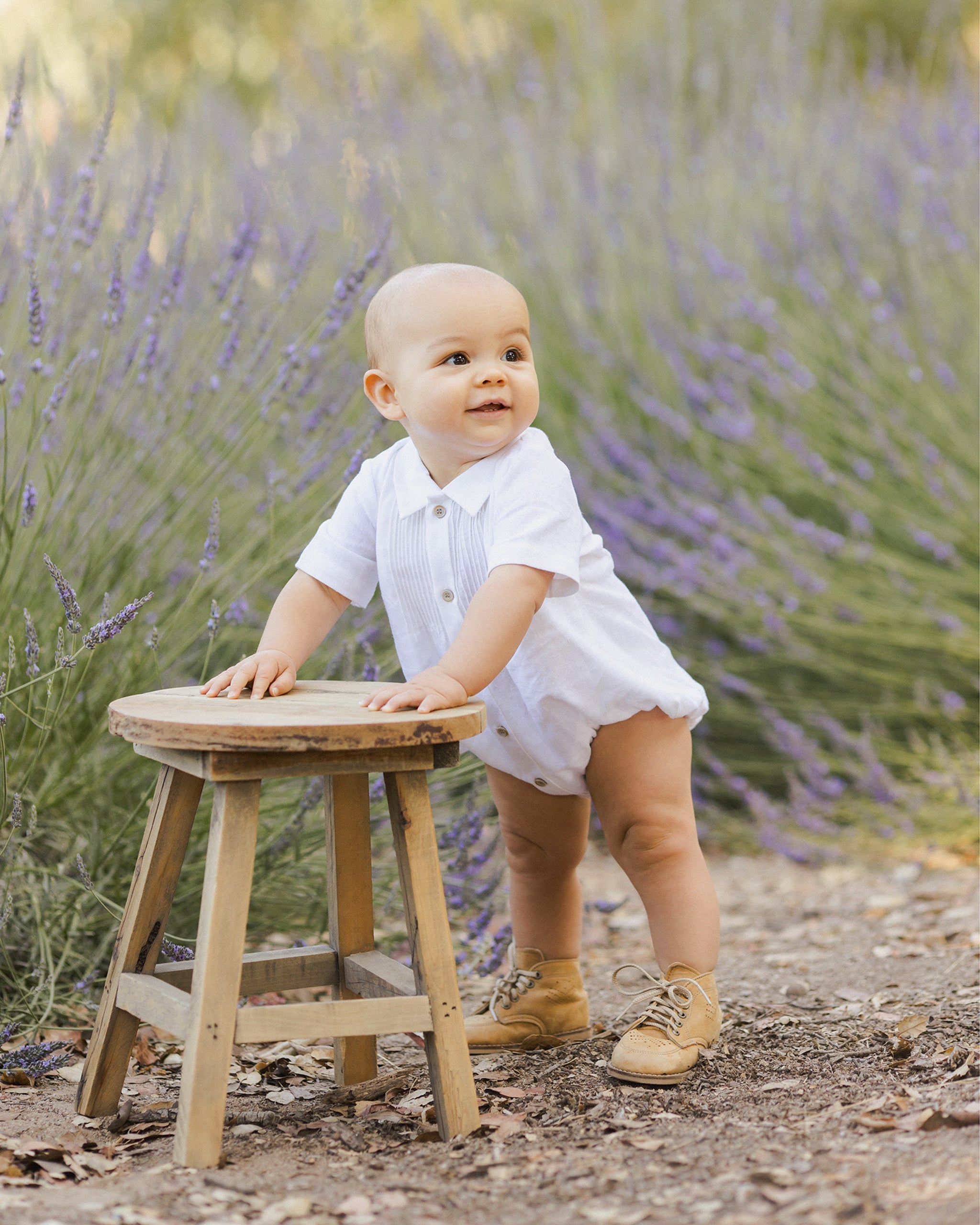 Henry Romper | White