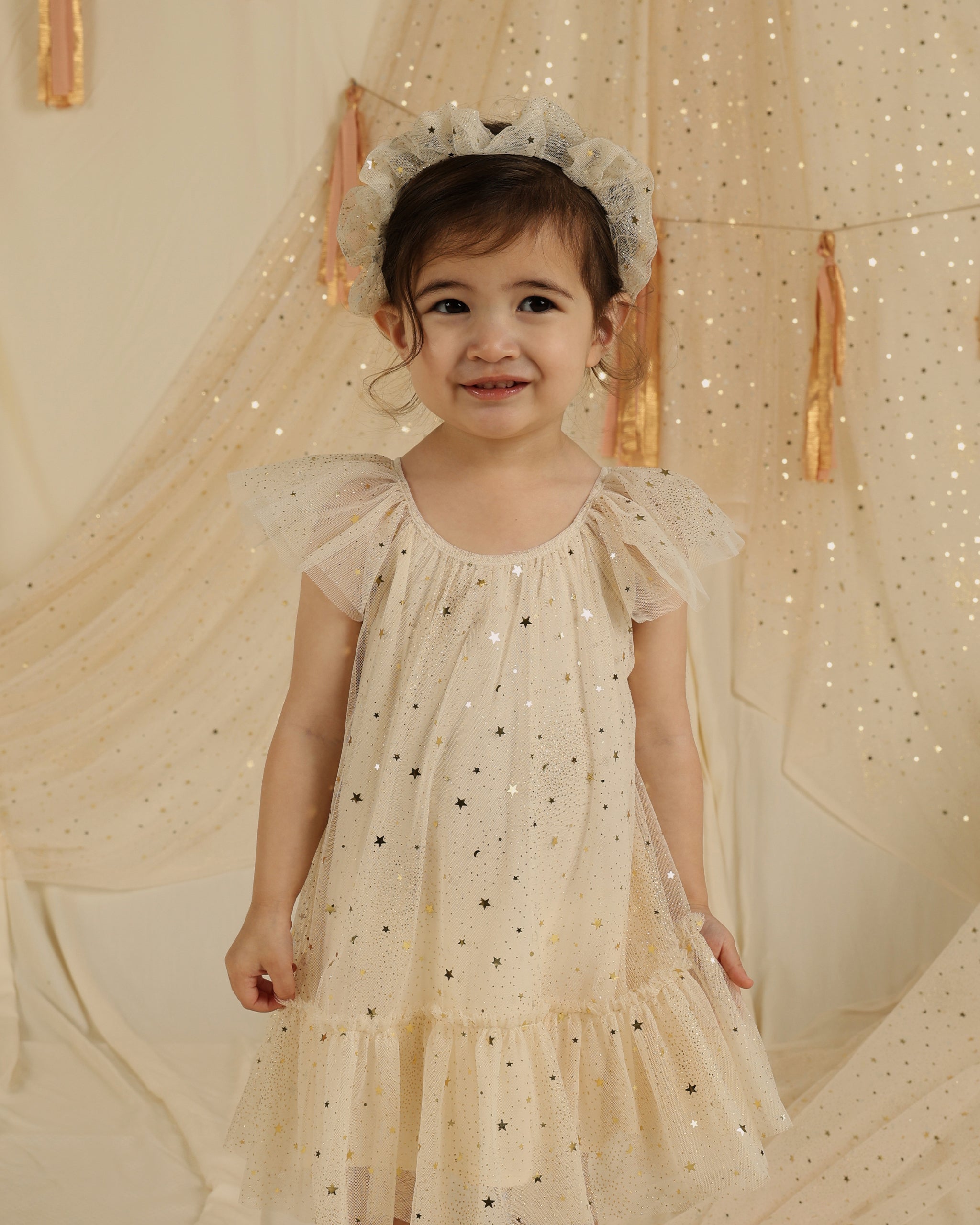 Edie Dress || Champagne Stars