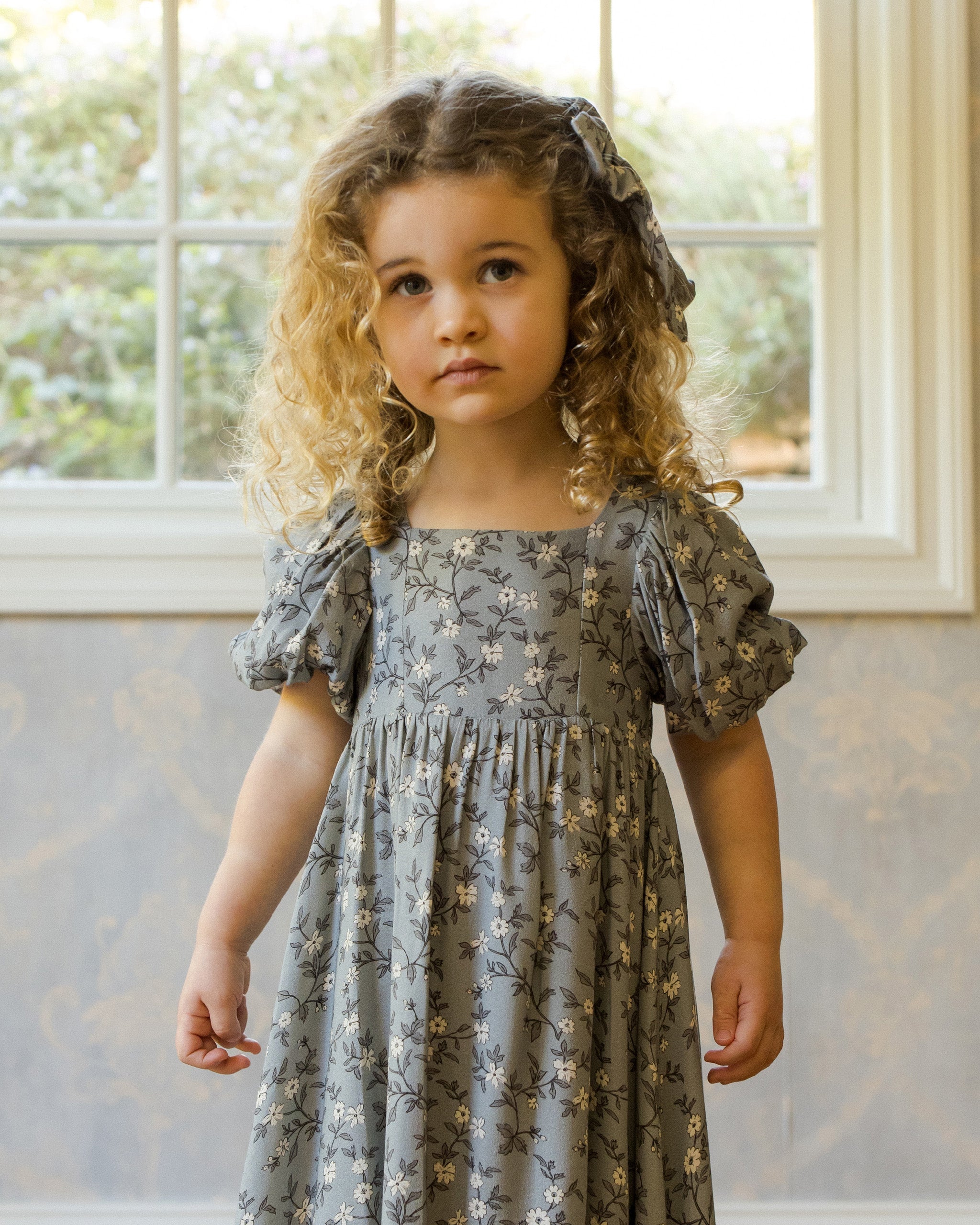 Augusta Dress | French Blue Floral