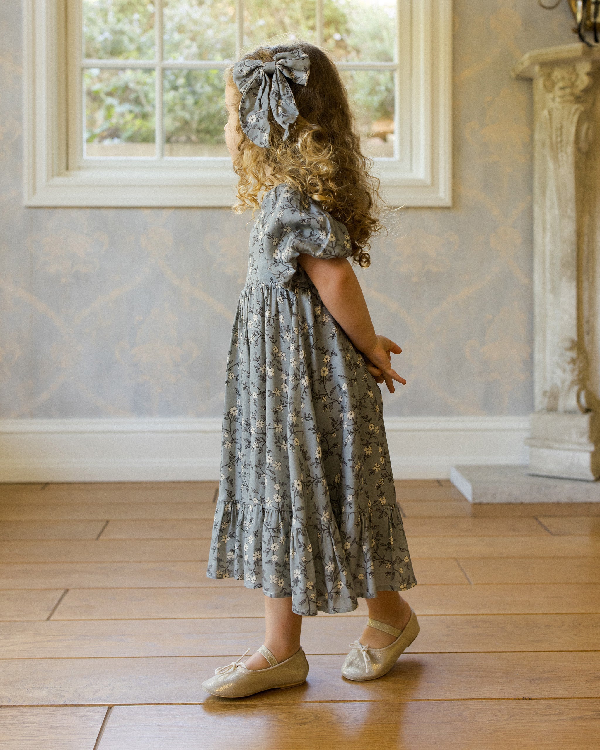 Augusta Dress | French Blue Floral