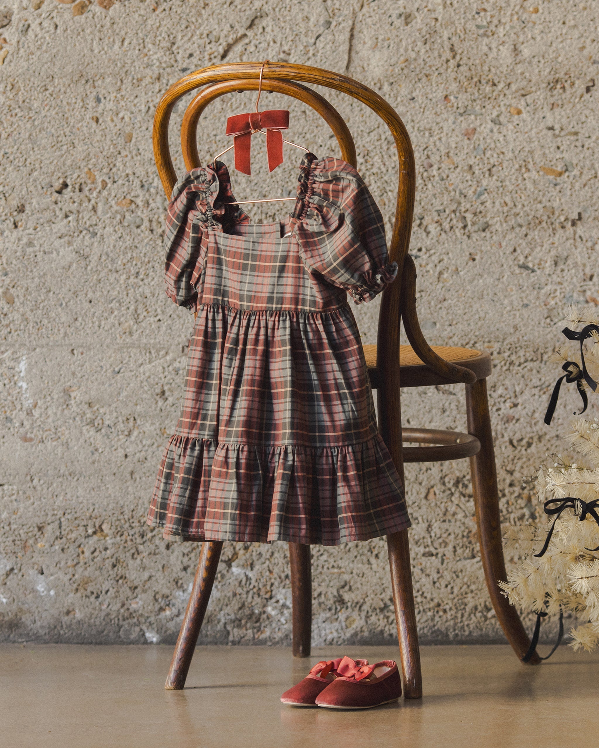 Louella Dress | Winter Tartan
