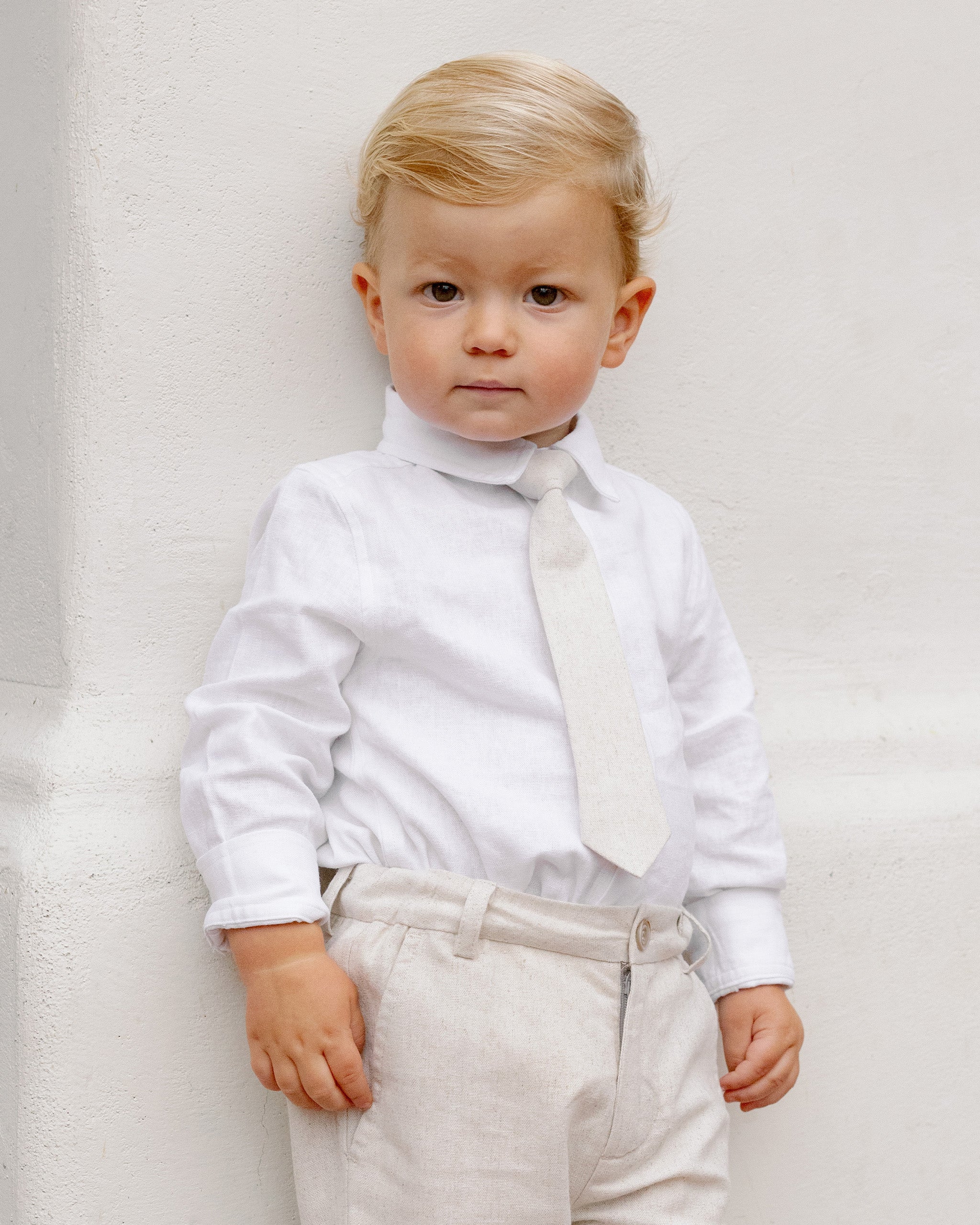 Skinny Tie || Linen - Rylee + Cru | Kids Clothes | Trendy Baby Clothes | Modern Infant Outfits |