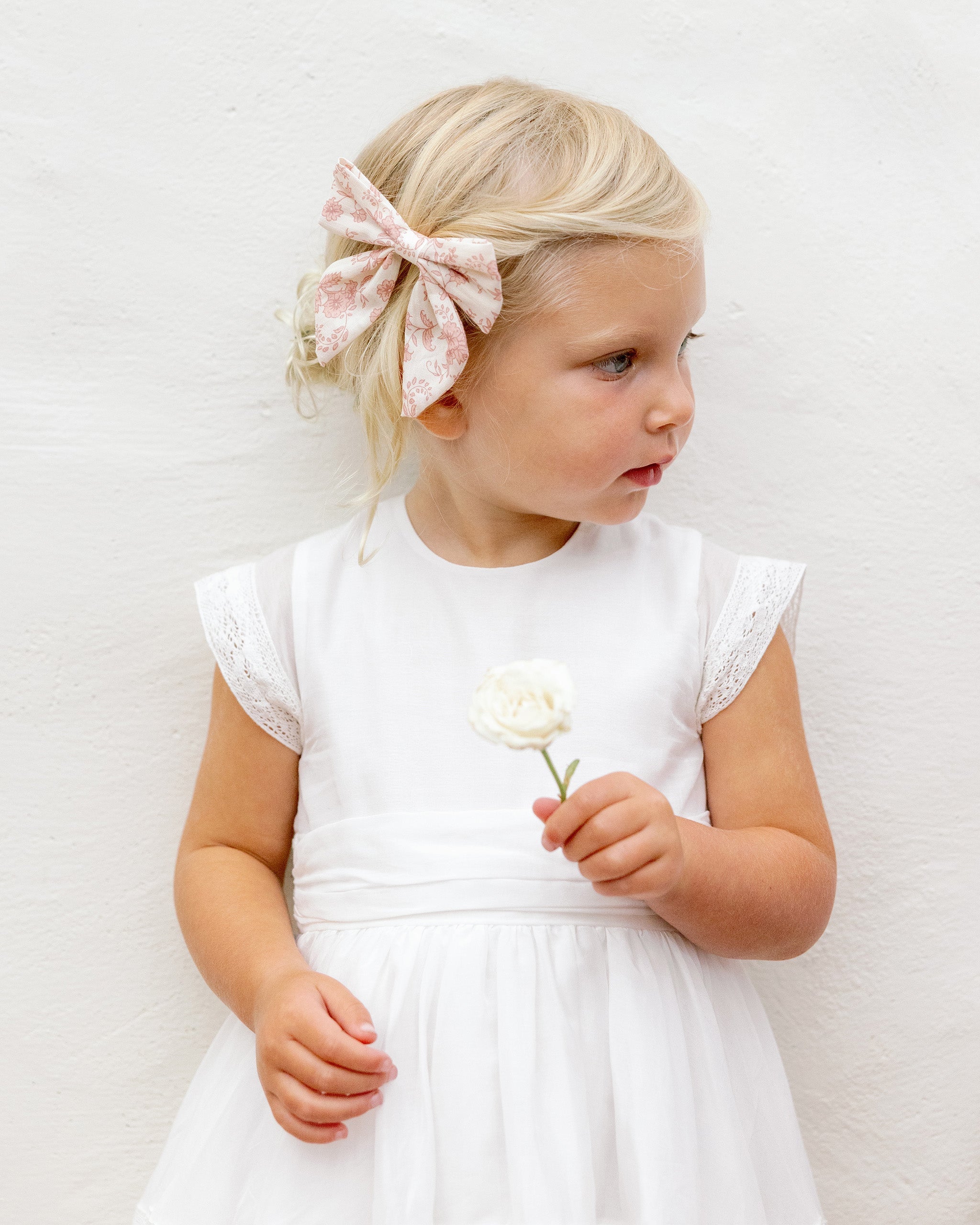 Dahlia Dress | White - Rylee + Cru | Kids Clothes | Trendy Baby Clothes | Modern Infant Outfits |