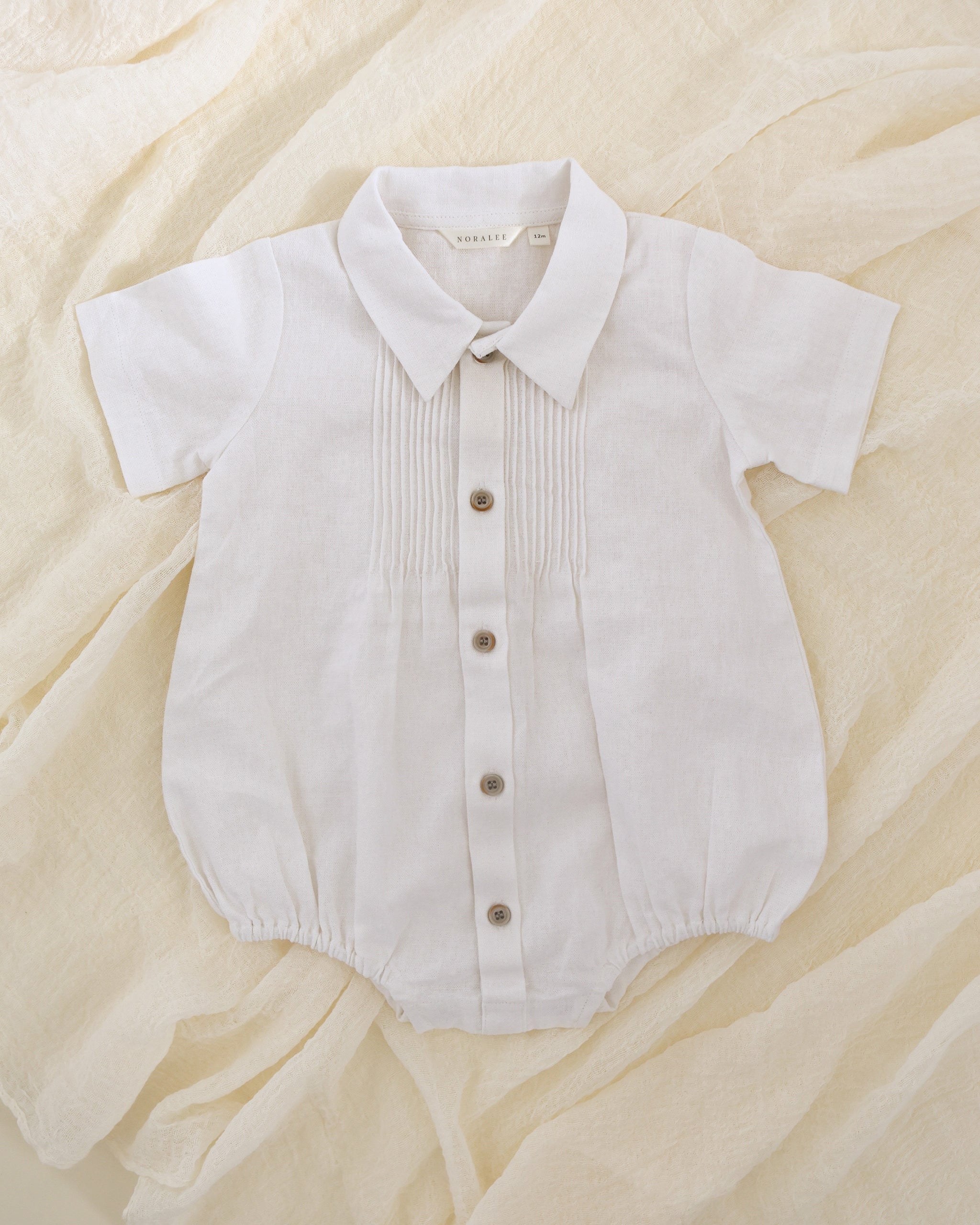 Henry Romper | White