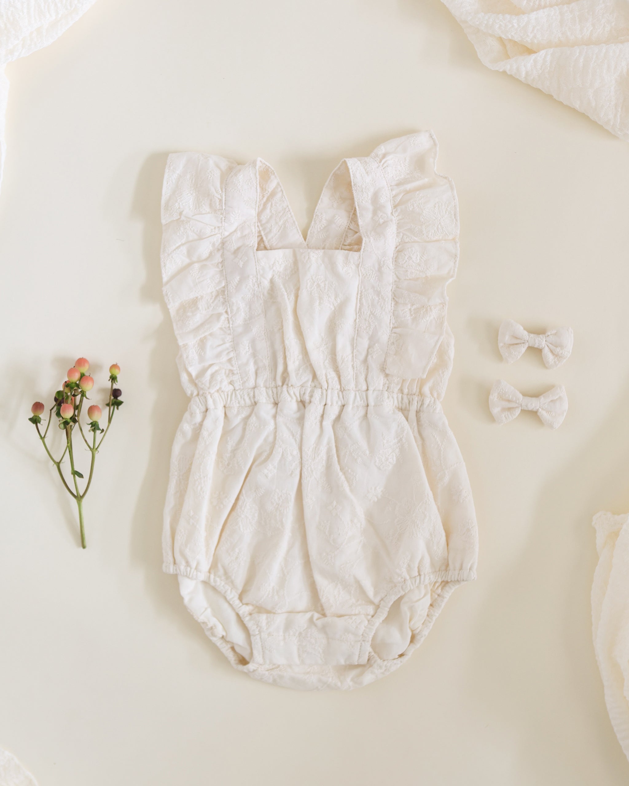 Lucy Romper | Ivory