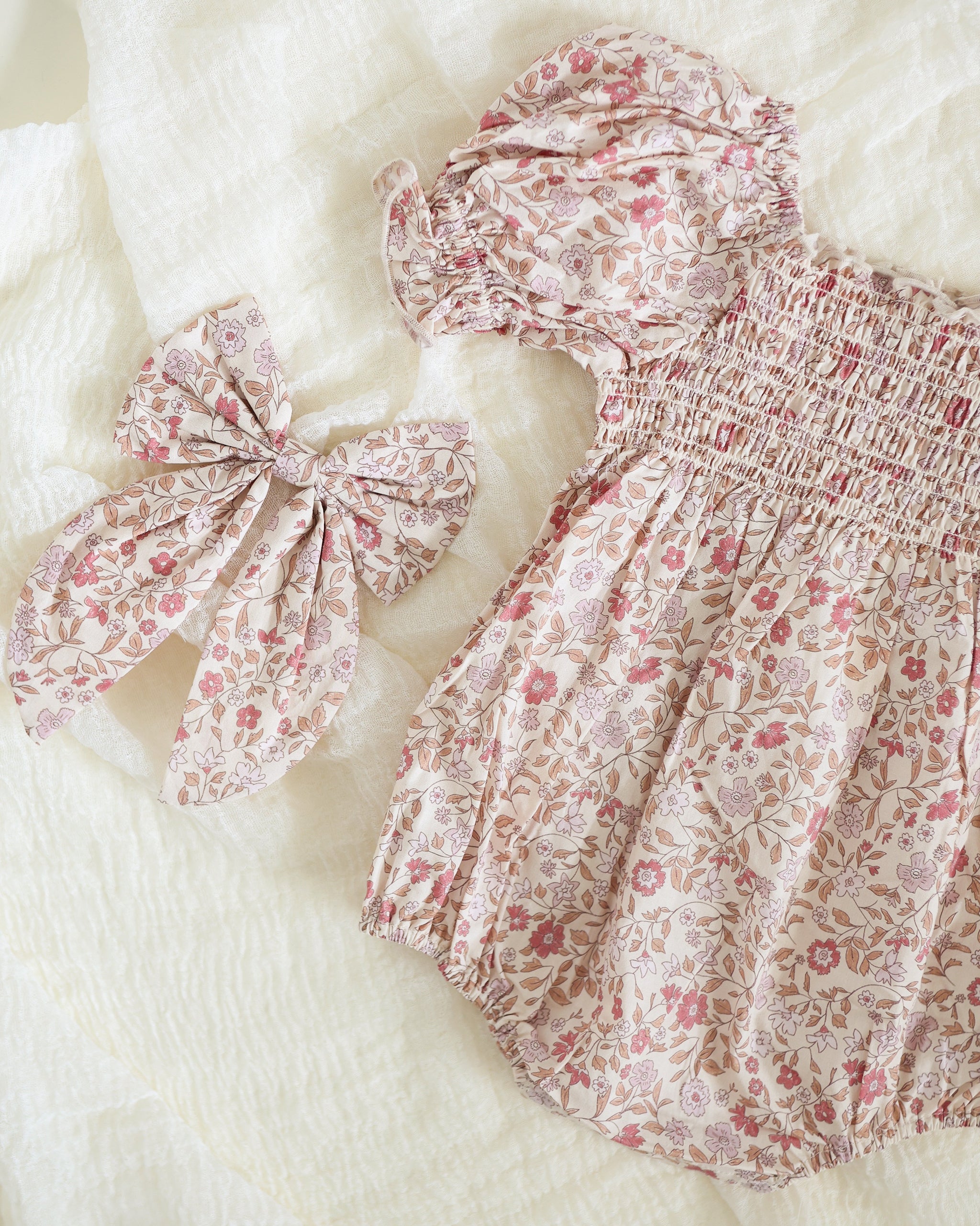 Hazel Romper | Blush Garden