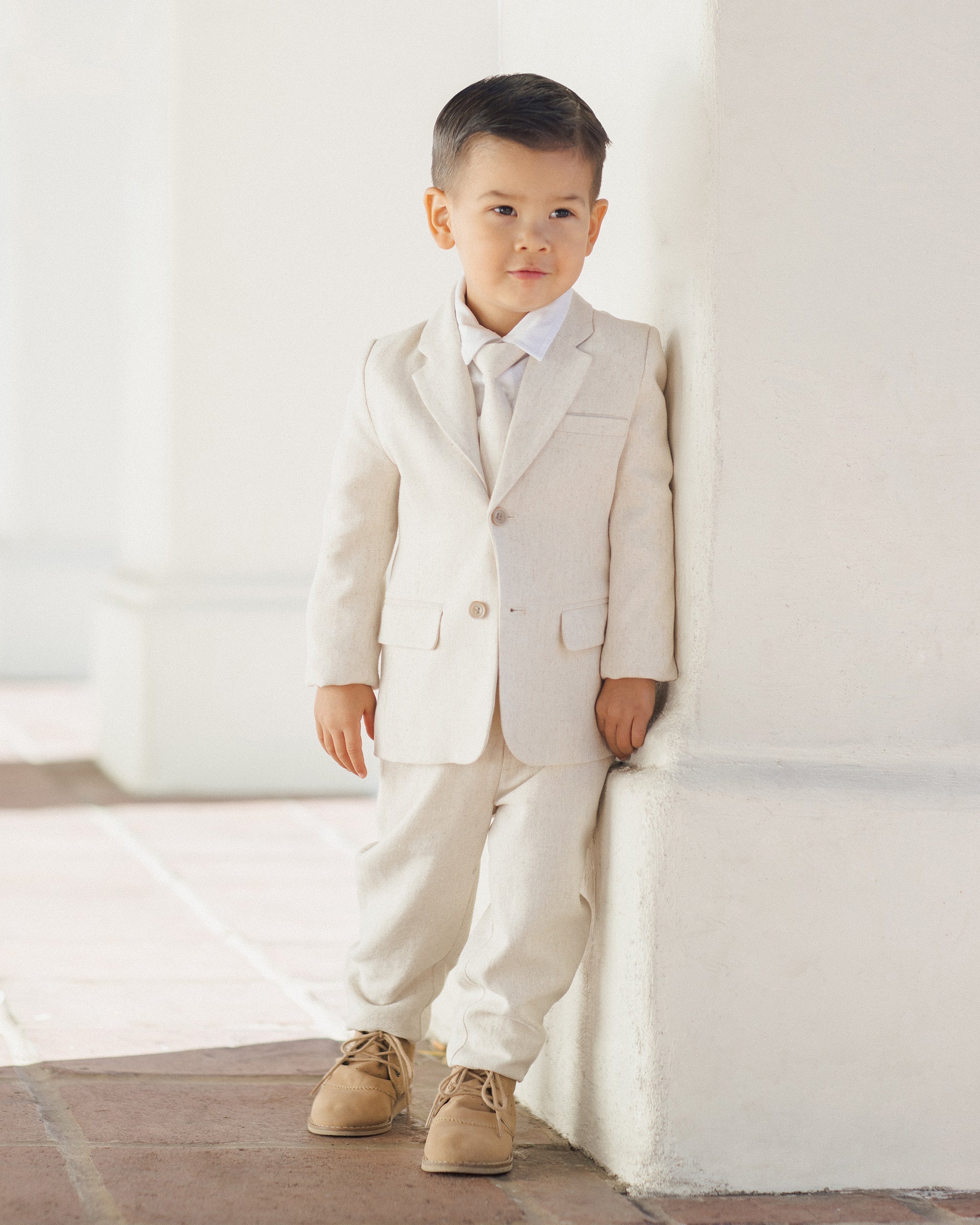 Skinny Tie || Linen - Rylee + Cru | Kids Clothes | Trendy Baby Clothes | Modern Infant Outfits |