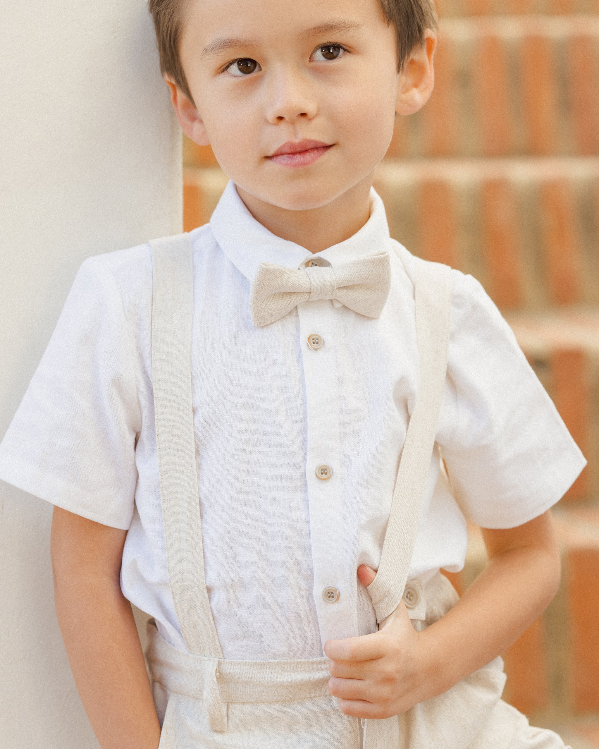 Atlas Shirt | White - Rylee + Cru | Kids Clothes | Trendy Baby Clothes | Modern Infant Outfits |