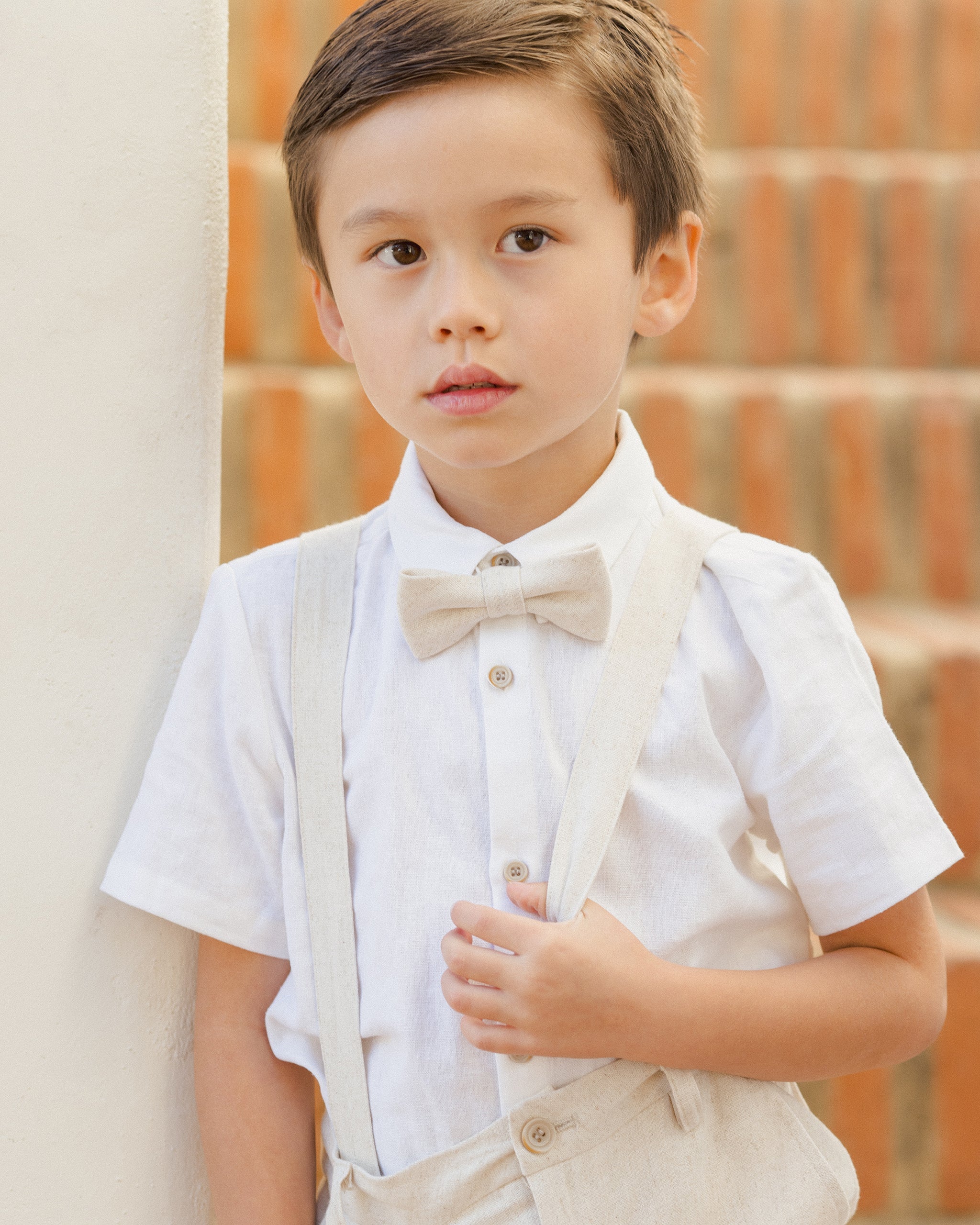 Bow Tie || Linen - Rylee + Cru | Kids Clothes | Trendy Baby Clothes | Modern Infant Outfits |