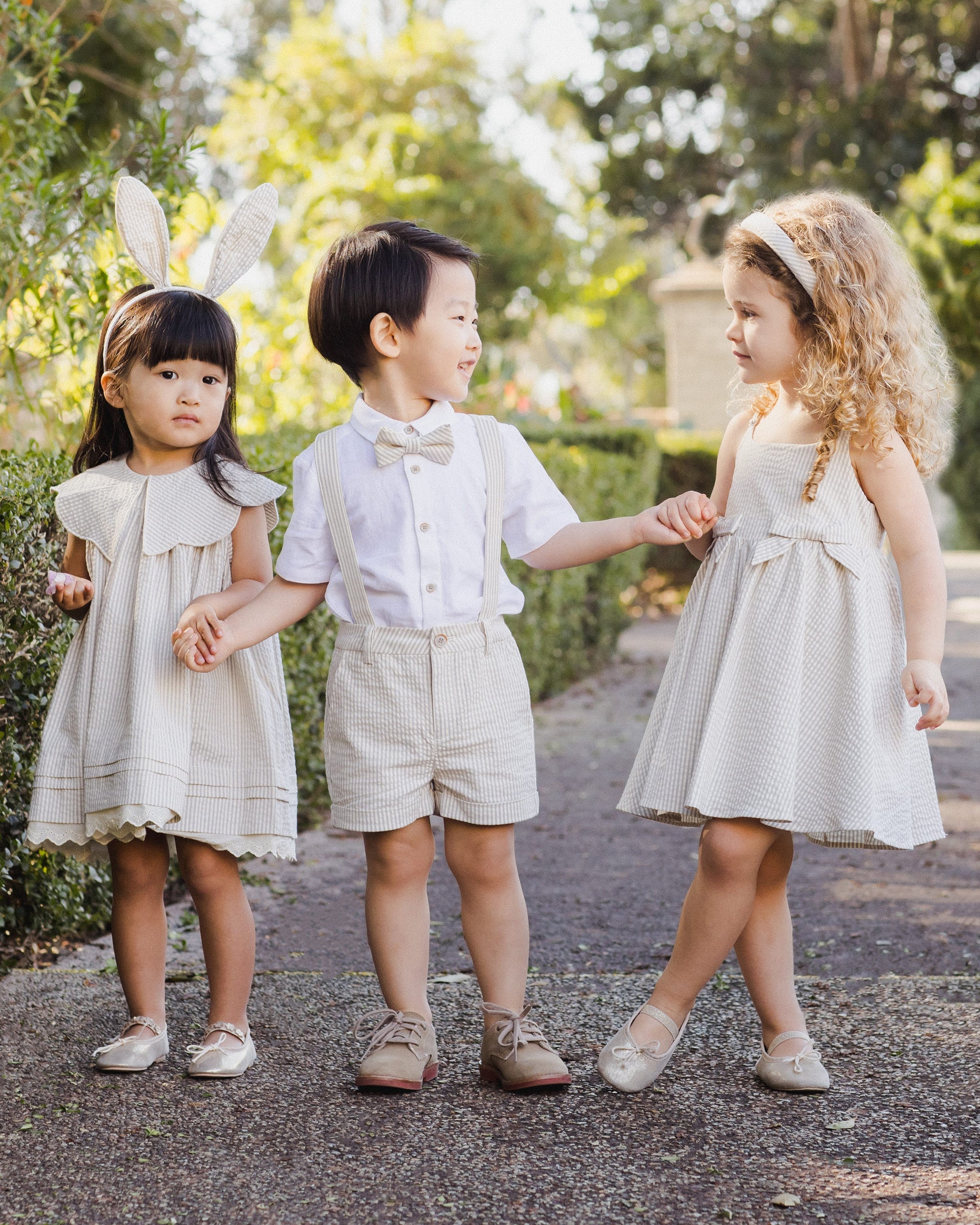 Bow Tie || Sage Stripe