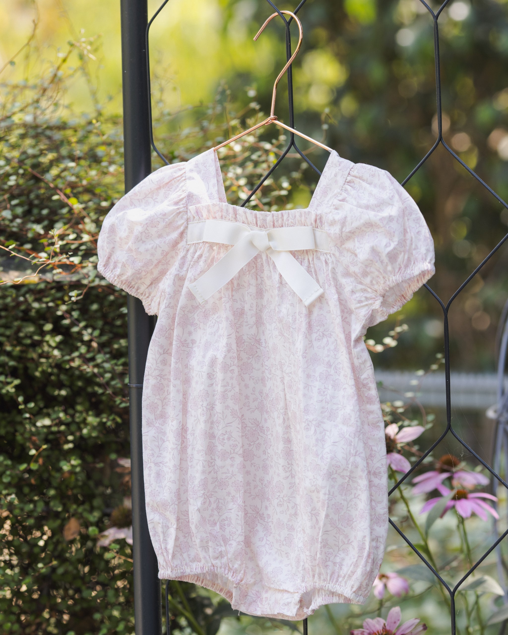 Lyla Romper Lavender Floral - Rylee + Cru | Kids Clothes | Trendy Baby Clothes | Modern Infant Outfits |