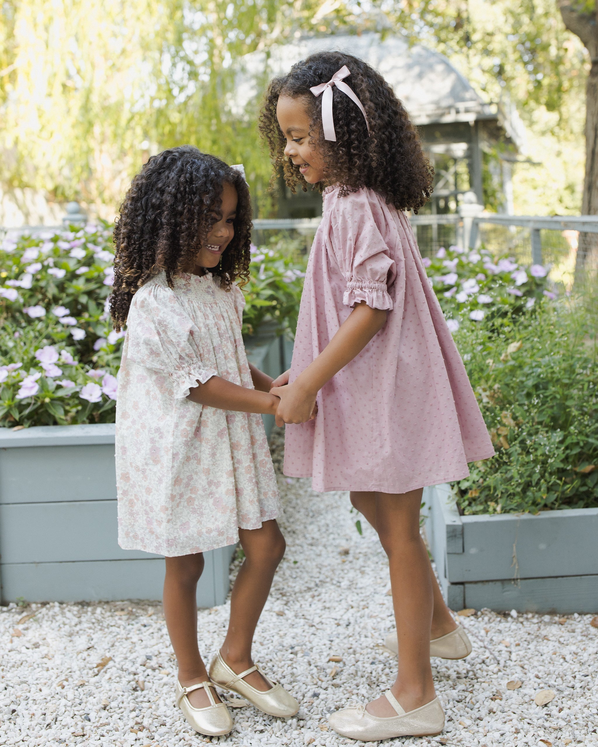 Maddie Dress Pastel Garden - Rylee + Cru | Kids Clothes | Trendy Baby Clothes | Modern Infant Outfits |