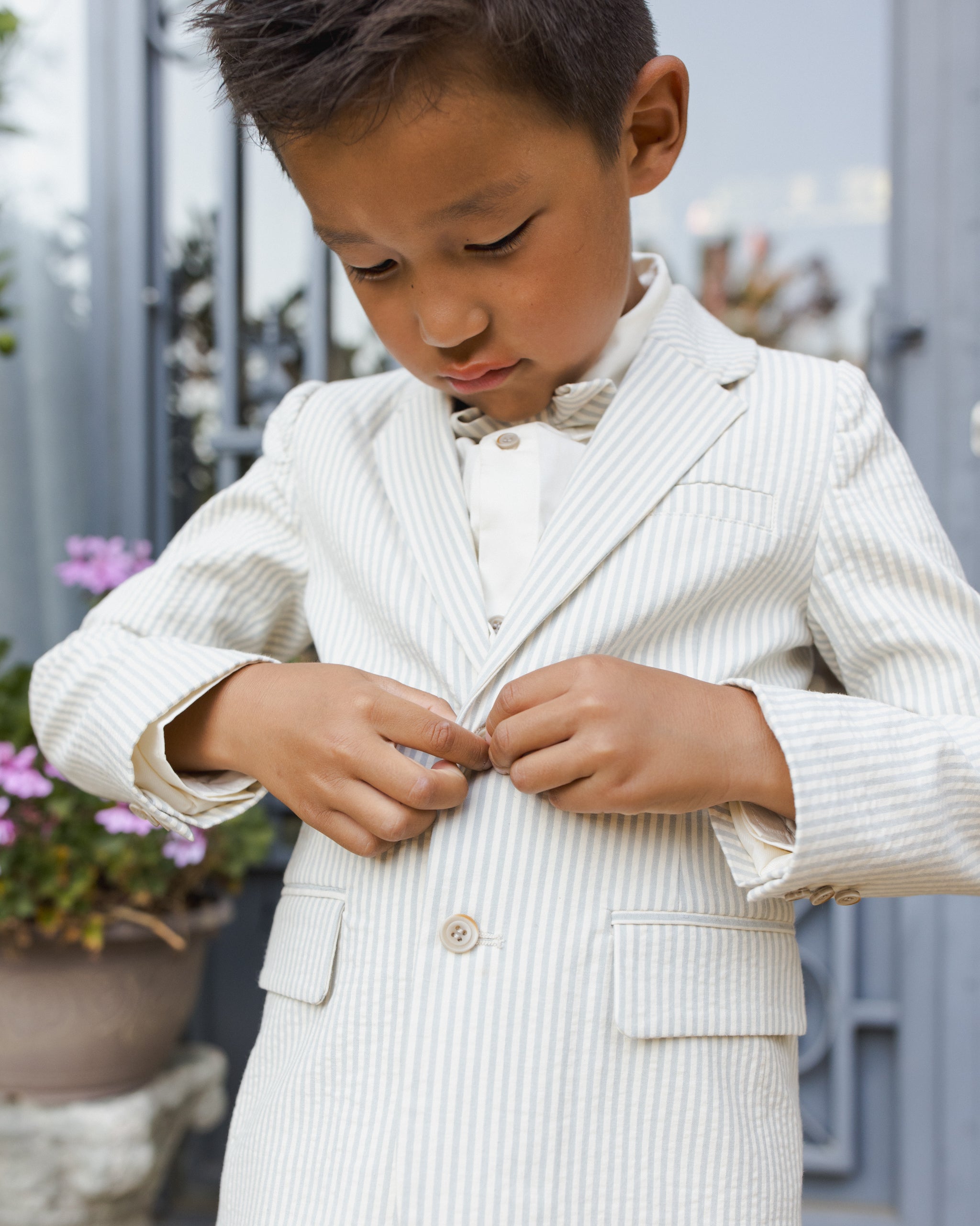 Sebastian Blazer Sky Stripe - Rylee + Cru | Kids Clothes | Trendy Baby Clothes | Modern Infant Outfits |