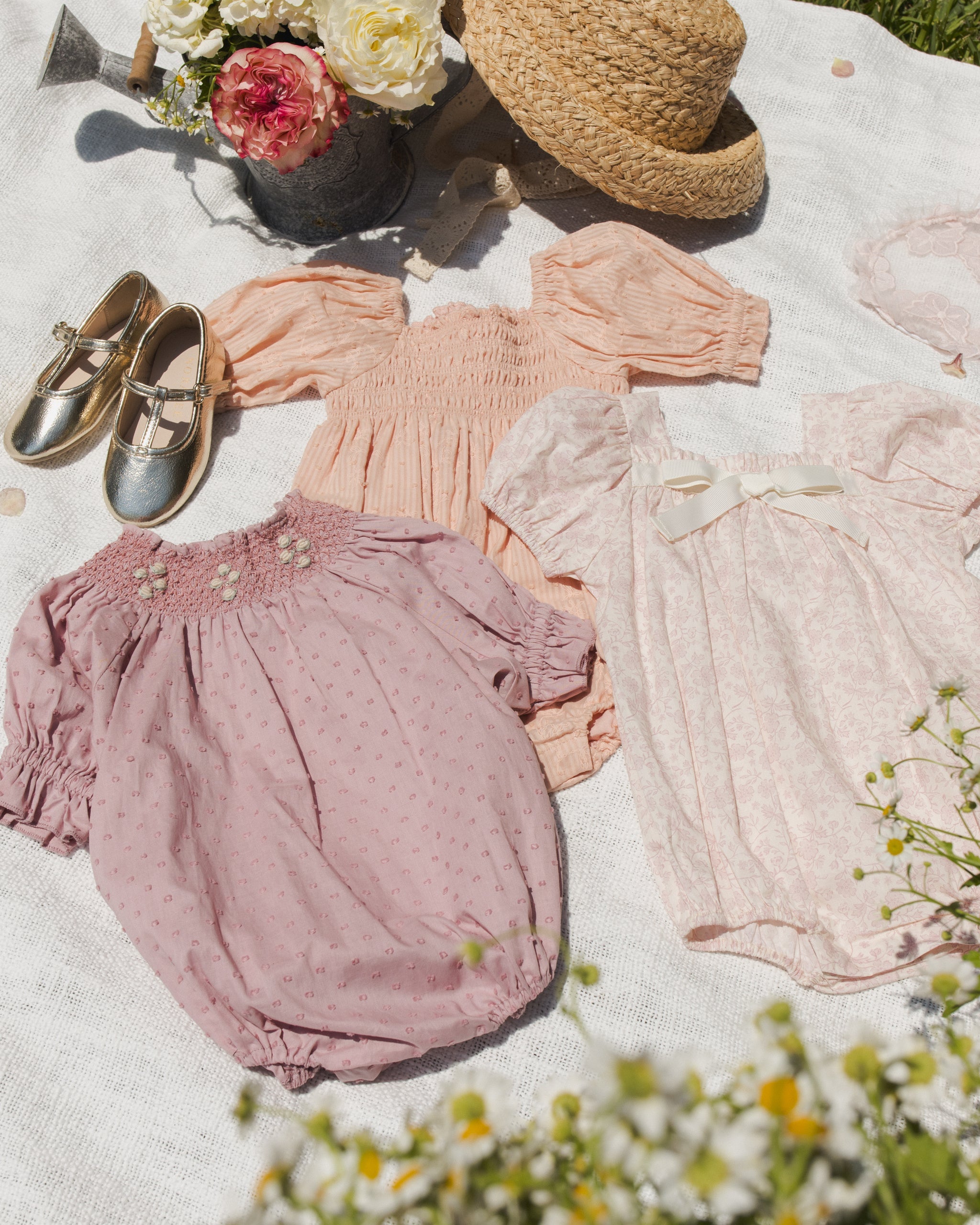 Maddie Romper Lavender - Rylee + Cru | Kids Clothes | Trendy Baby Clothes | Modern Infant Outfits |