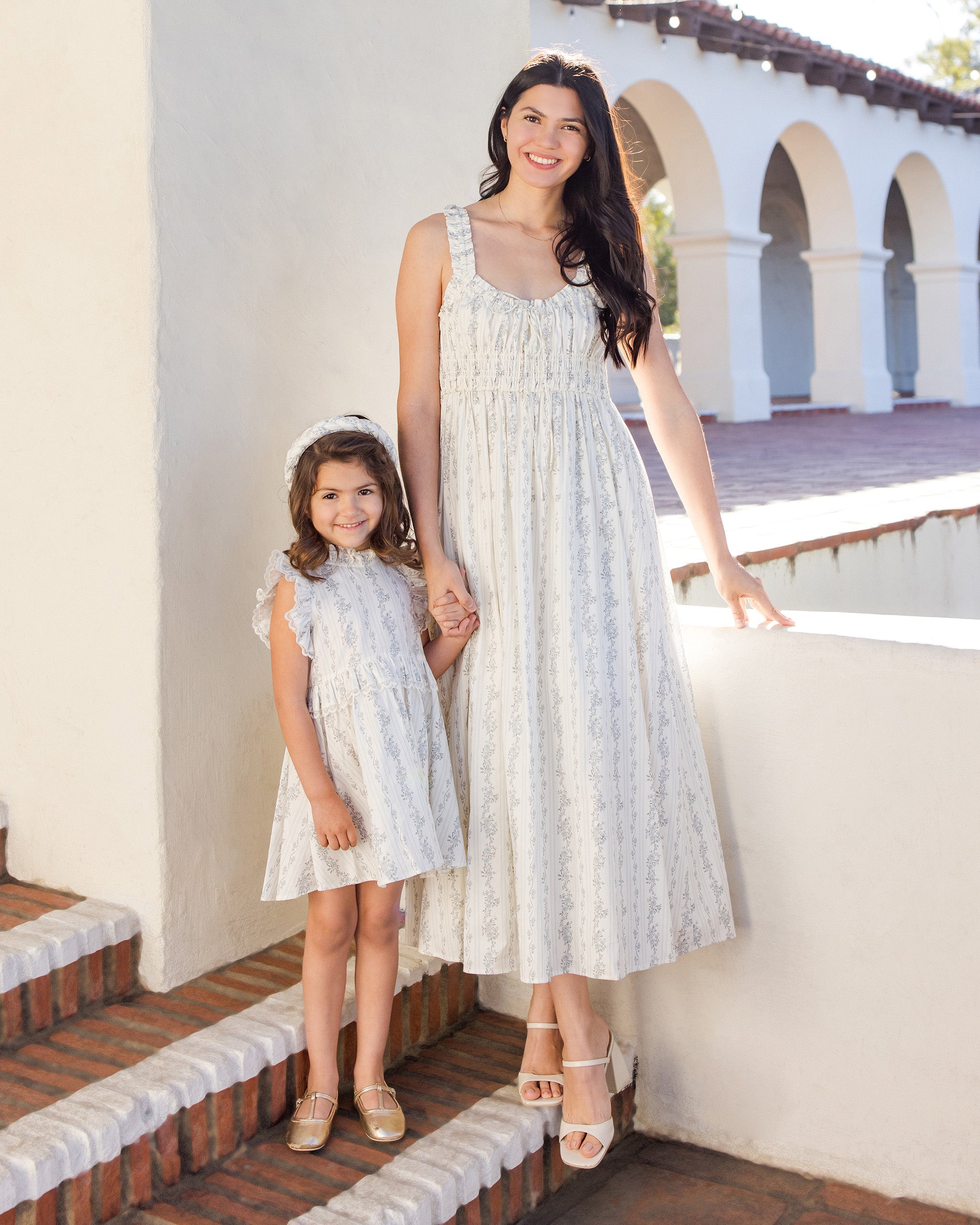 Women's Jane Dress French Floral Stripe