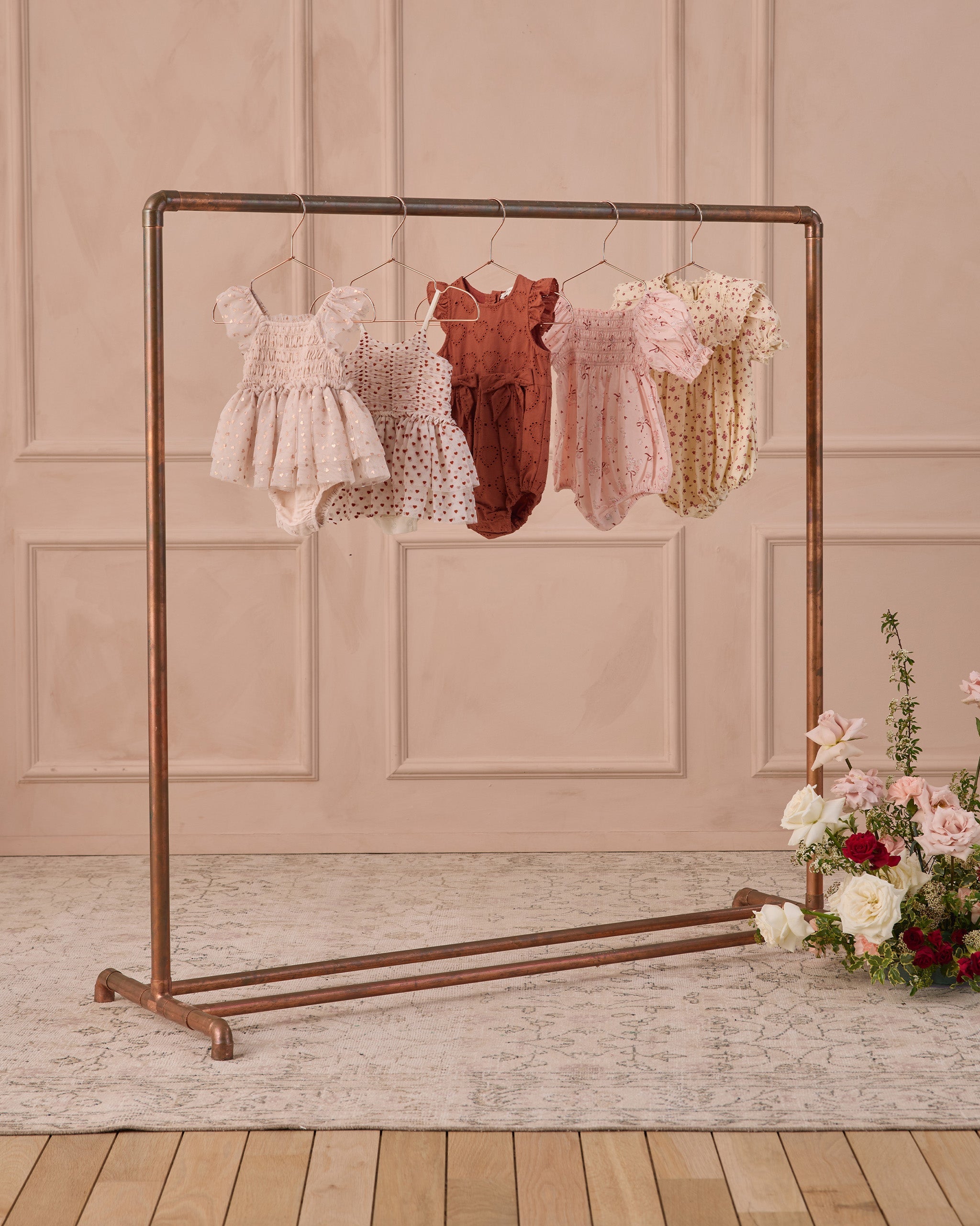 Eva Romper Red Floral