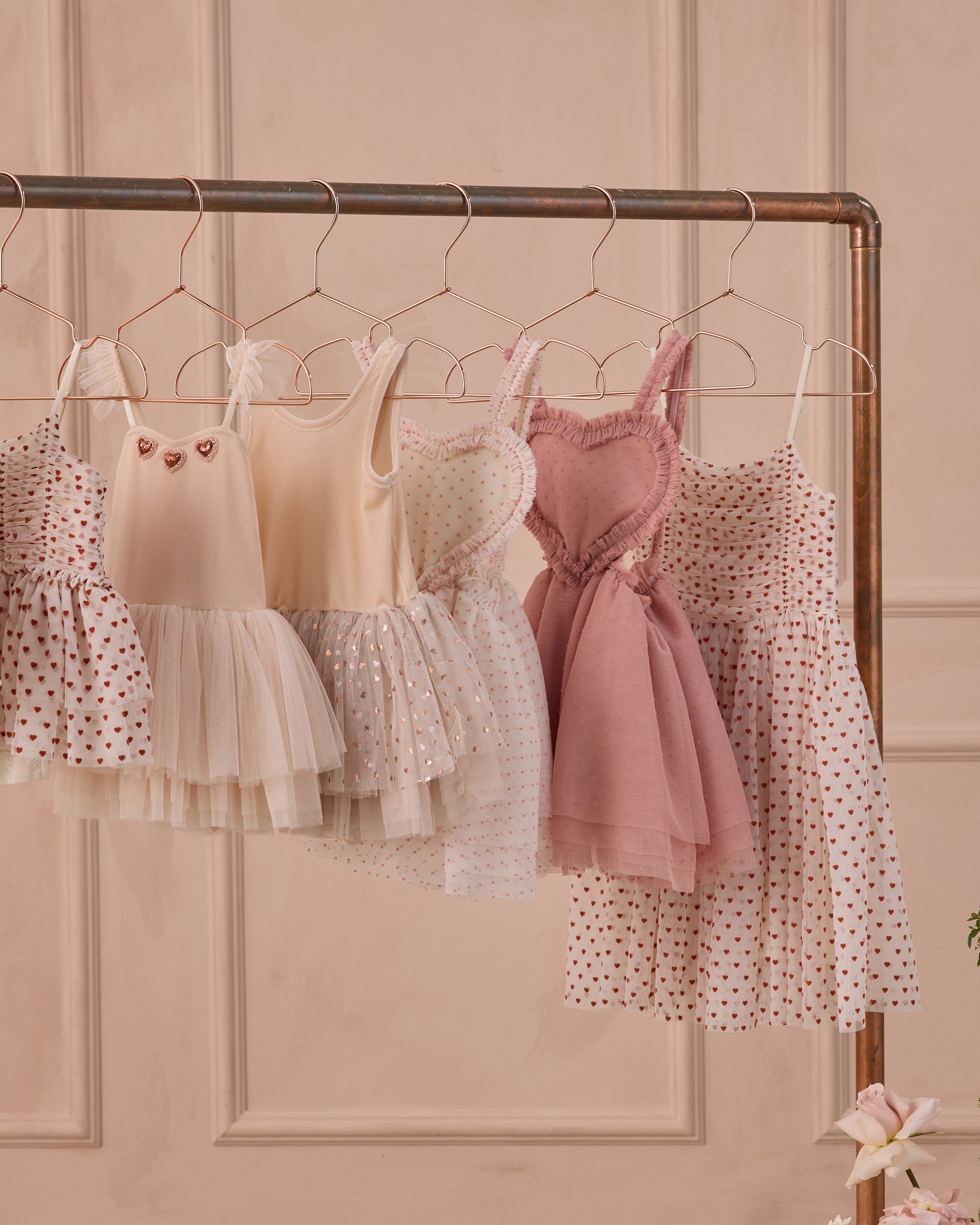 Tallulah Tutu Rose Gold Hearts